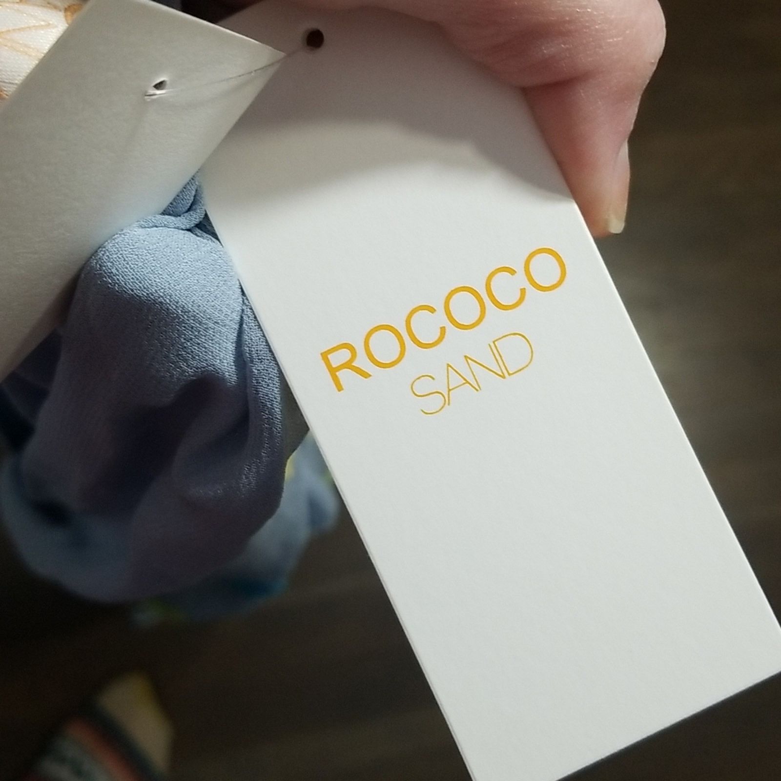 Rococo Sand NWT ROCOCO SAND Georgette Tunic Mini Dress In Blue Size S / US 4 / IT 40 - 10 Thumbnail