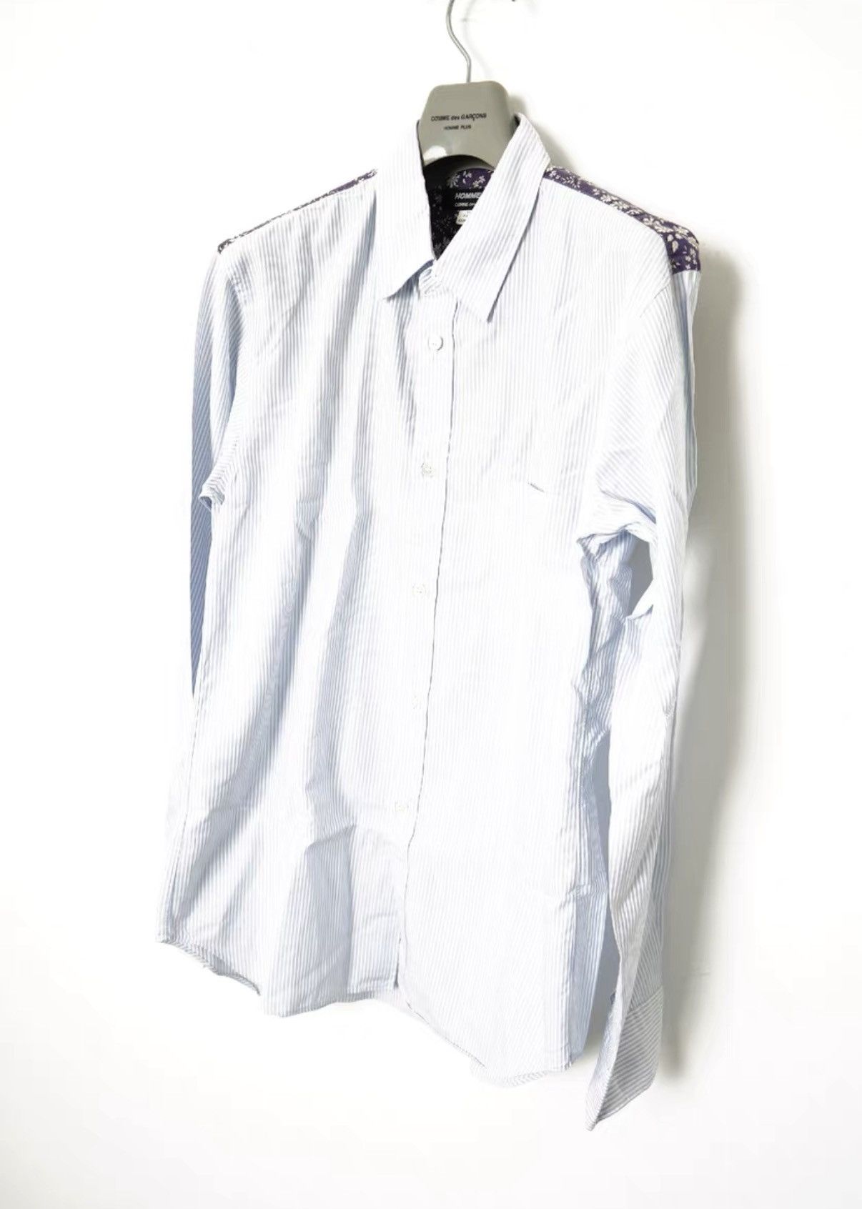 Comme des Garcons Comme des Garçons Floral Panel Stripe Shirt Size US M / EU 48-50 / 2 - 2 Thumbnail