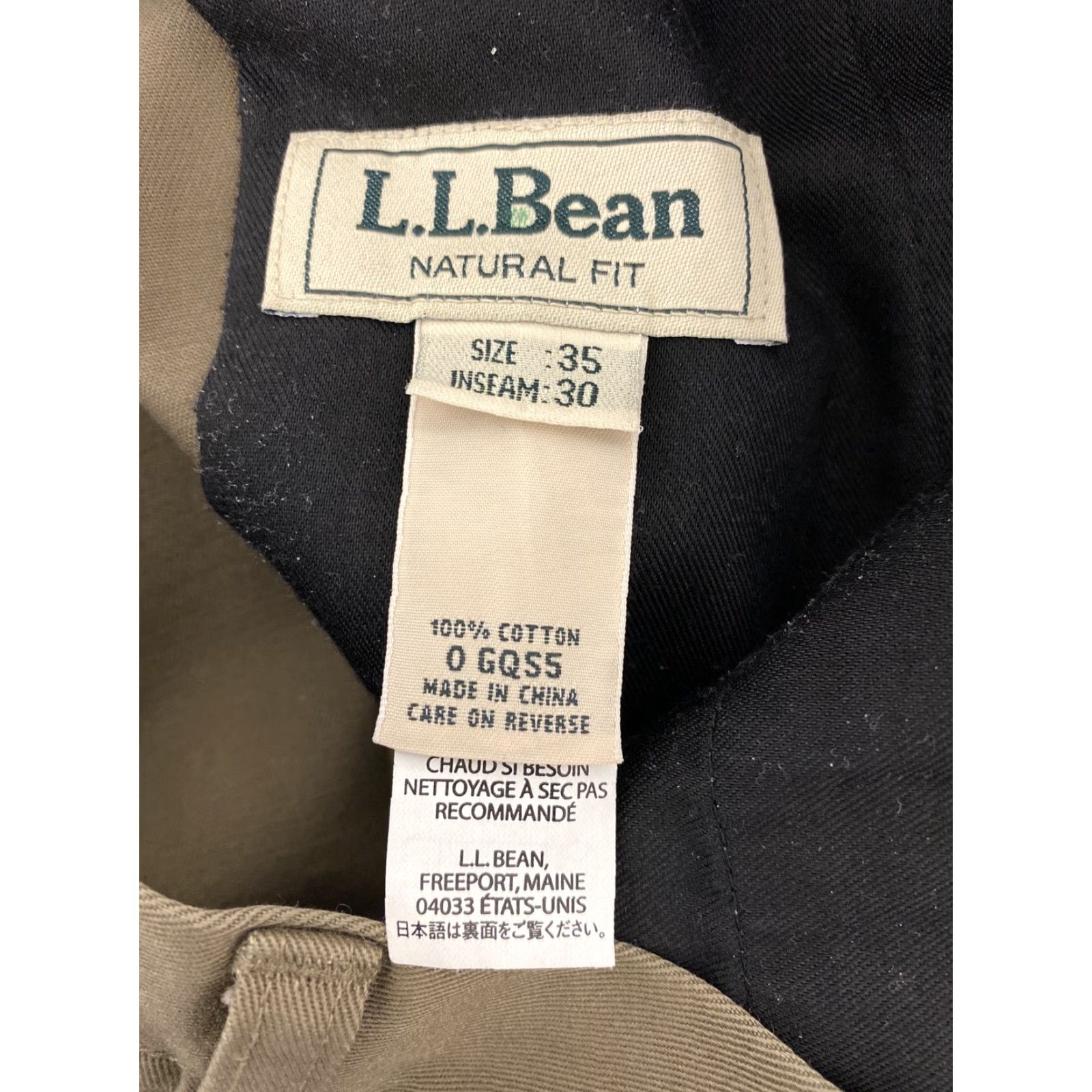 Vintage L.L. Bean Men's Chino Pants 36x30 Straight Leg Flat Front Brown Cotton Casual Business Size US 36 / EU 52 - 8 Thumbnail