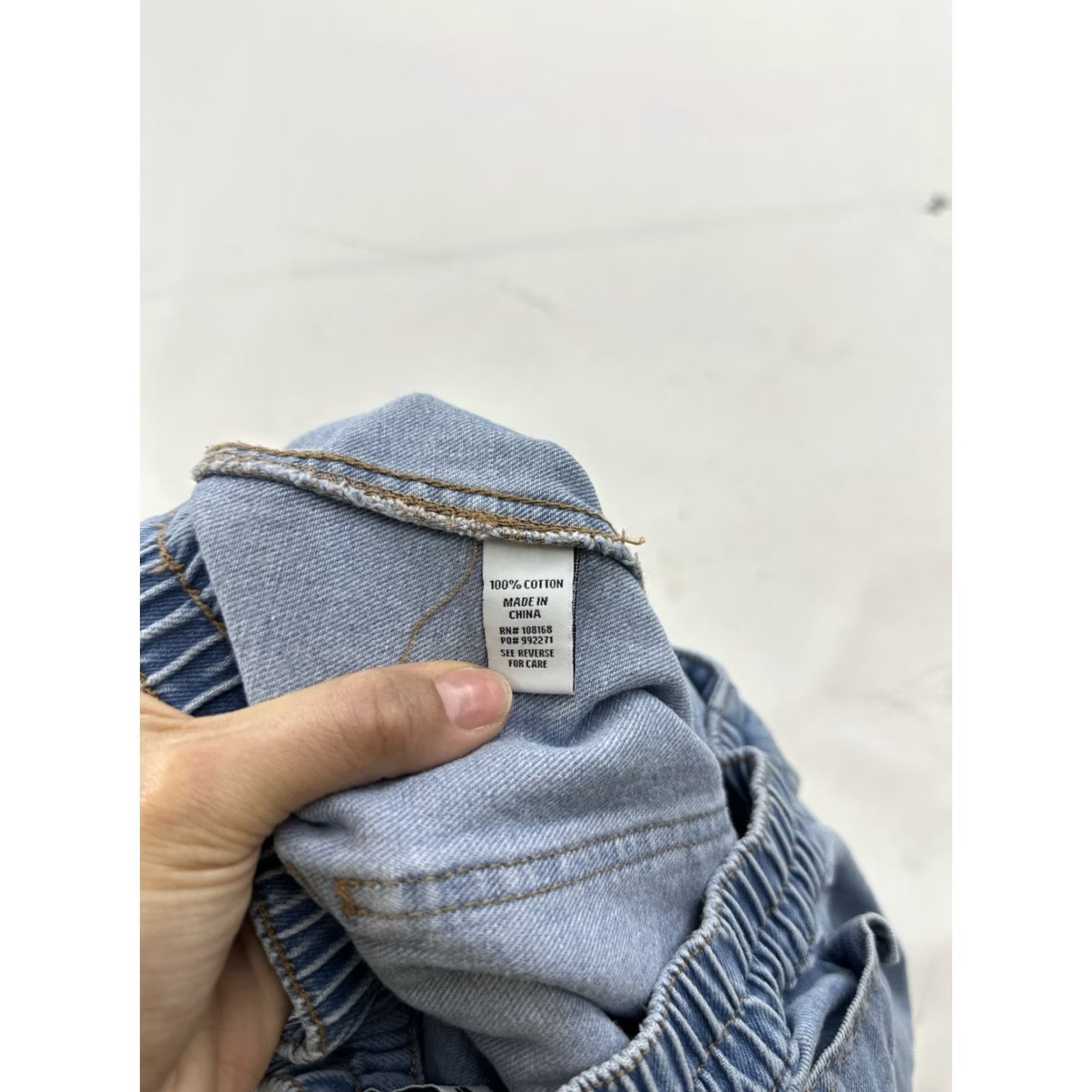 Rsq RSQ Jeans Women’s Jeans 90s Distressed Wide Leg Baggy Cargo Blue 27 Inseam 31 Denim Cotton Button Closure Size 27" / US 4 / IT 40 - 5 Thumbnail