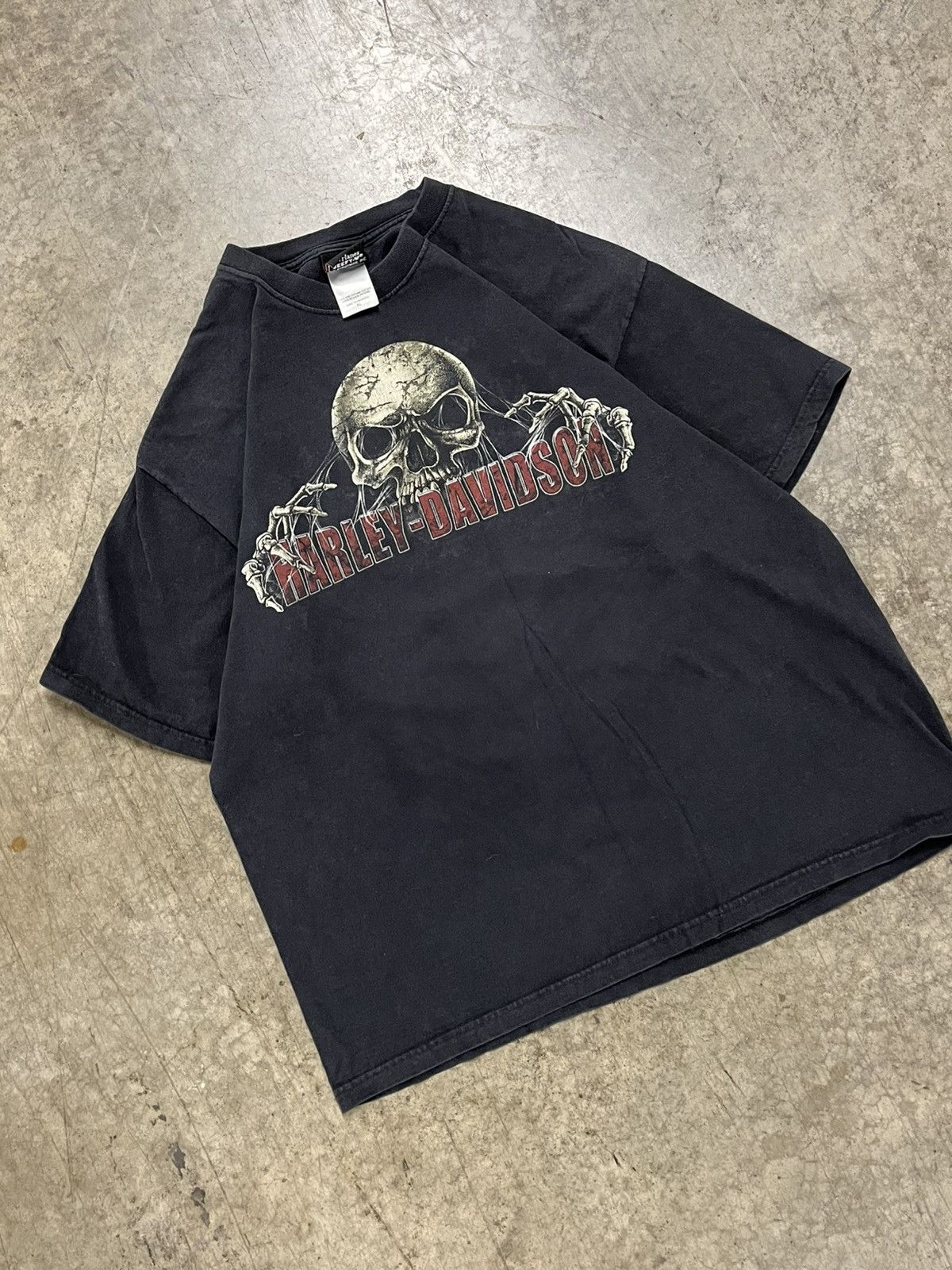 Harley Davidson × Vintage Harley Davidson vintage grunge skull tee biker skater rare Size US XL / EU 56 / 4 - 1 Thumbnail