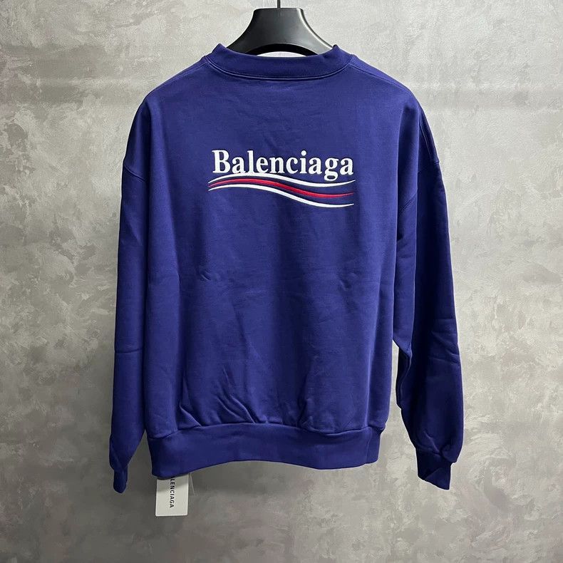 Balenciaga Balenciaga Balenciaga Blue Logo Embroidered Sweatshirt-250 Size US S / EU 44-46 / 1 - 2 Thumbnail