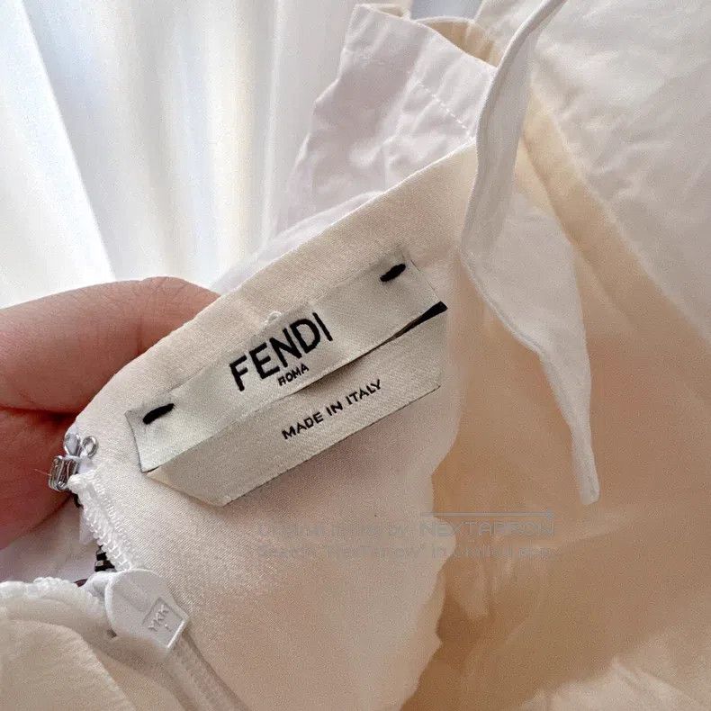 Fendi Fendi White Lace Dress Size XS / US 0-2 / IT 36-38 - 6 Thumbnail