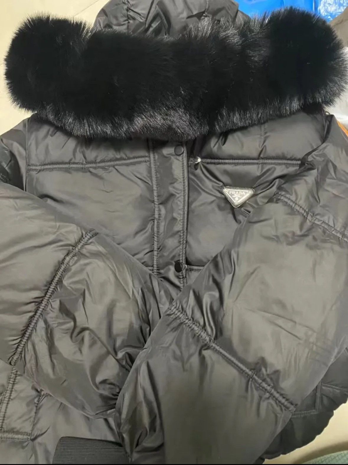 Designer Puffer coat with hood Size US S / EU 44-46 / 1 - 2 Thumbnail