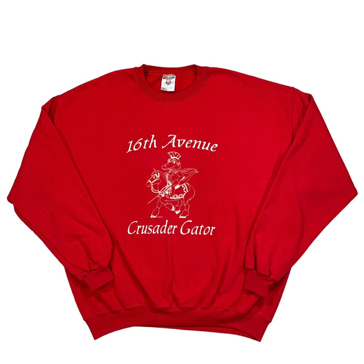 Vintage VTG 16th Avenue Crusader Gator Red 50/50 Crewneck Sweatshirt Size US XL / EU 56 / 4 - 1 Thumbnail