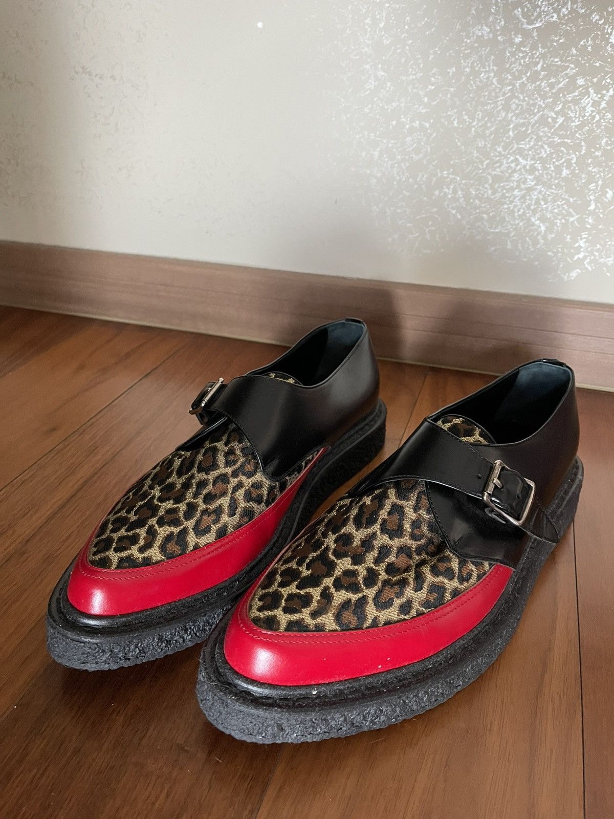 Saint Laurent Paris Saint Laurent leopard pattern derby Size US 10.5 / EU 43-44 - 1 Thumbnail