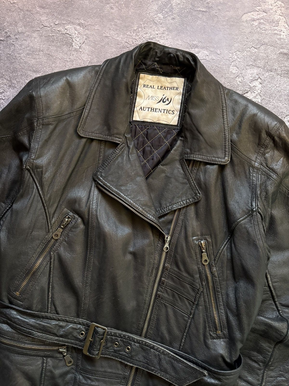 Japanese Brand Crazy Vintage Avant Garde Japanese Moto Biker Leather Jacket Size US L / EU 52-54 / 3 - 6 Thumbnail