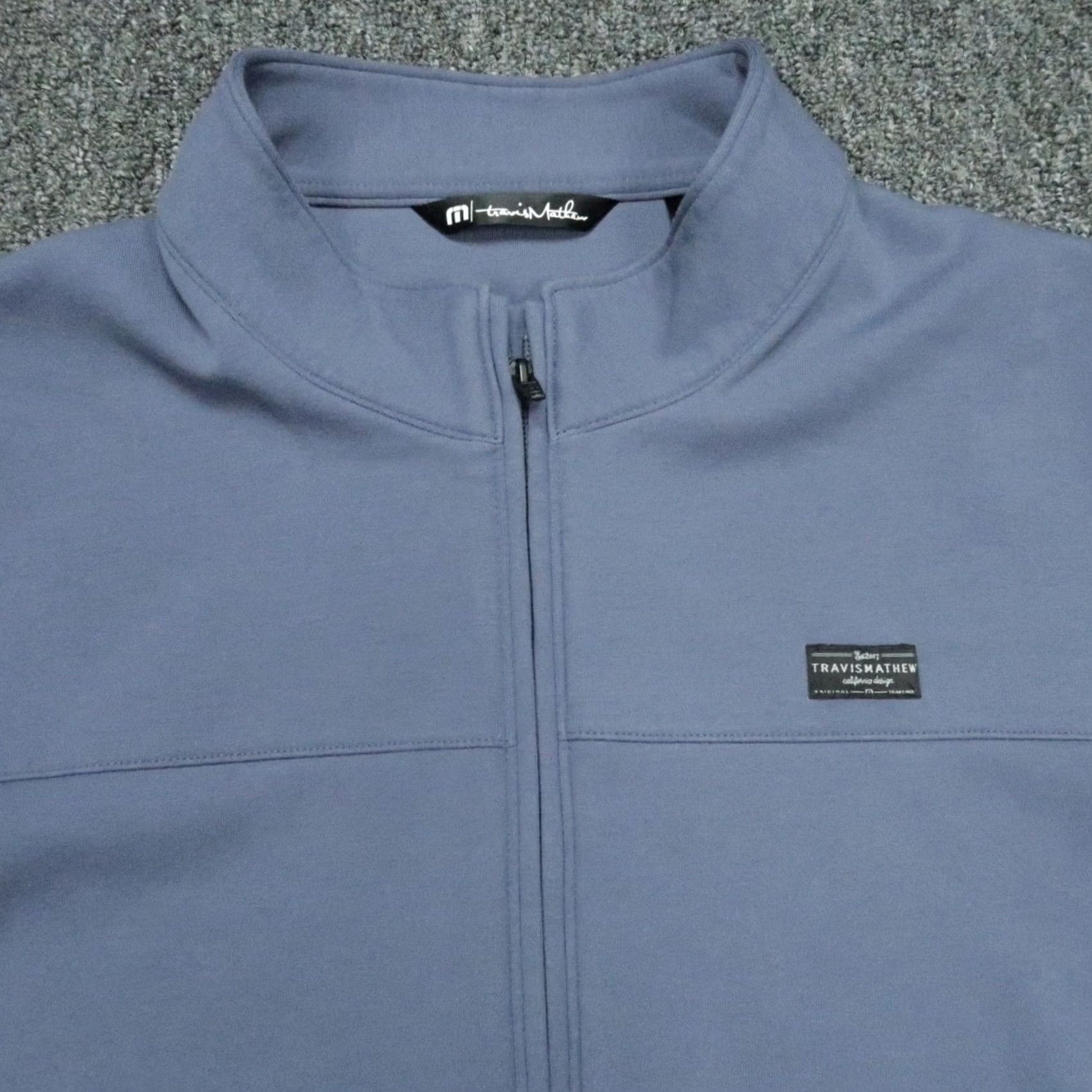 TravisMathew Travis Mathew Jacket Men 2XL Blue Full Zip Pockets Polo Coat Sportswear Size US XXL / EU 58 / 5 - 2 Thumbnail