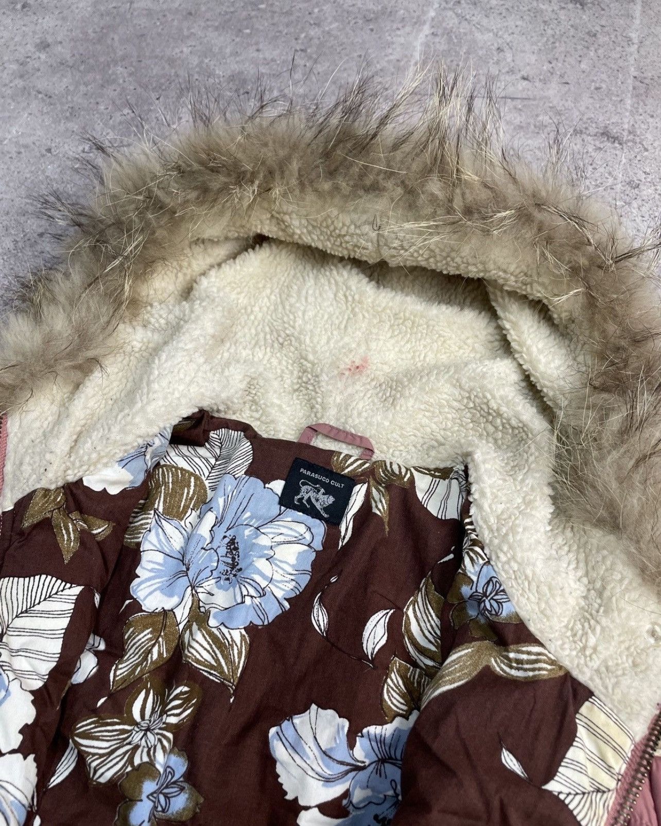 Le Grande Bleu (L.G.B.) Vintage Y2K Parasuco Cult Faux Fur Trim Girly Puffer Jacket Size S / US 4 / IT 40 - 10 Thumbnail