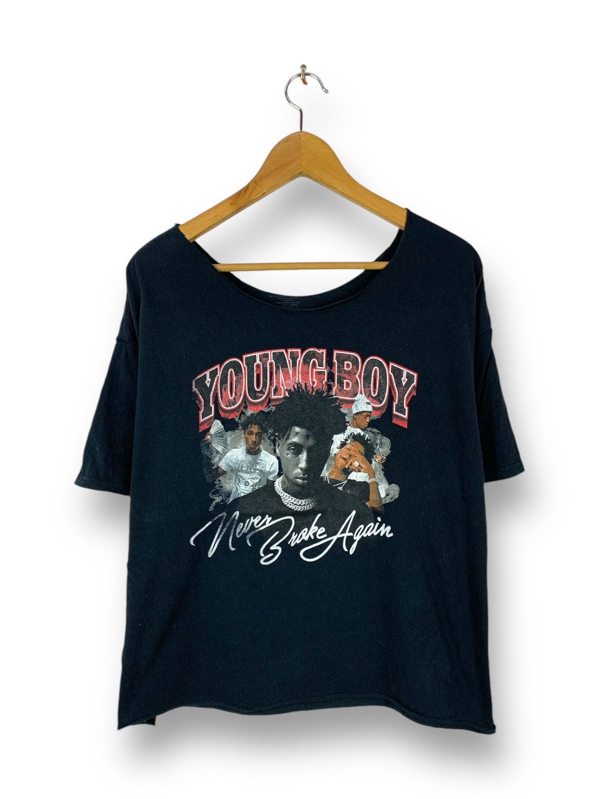 Rap Tees Rare! Young Boy Never Broke Again Cropped Rap Tees Size US XL / EU 56 / 4 - 1 Thumbnail