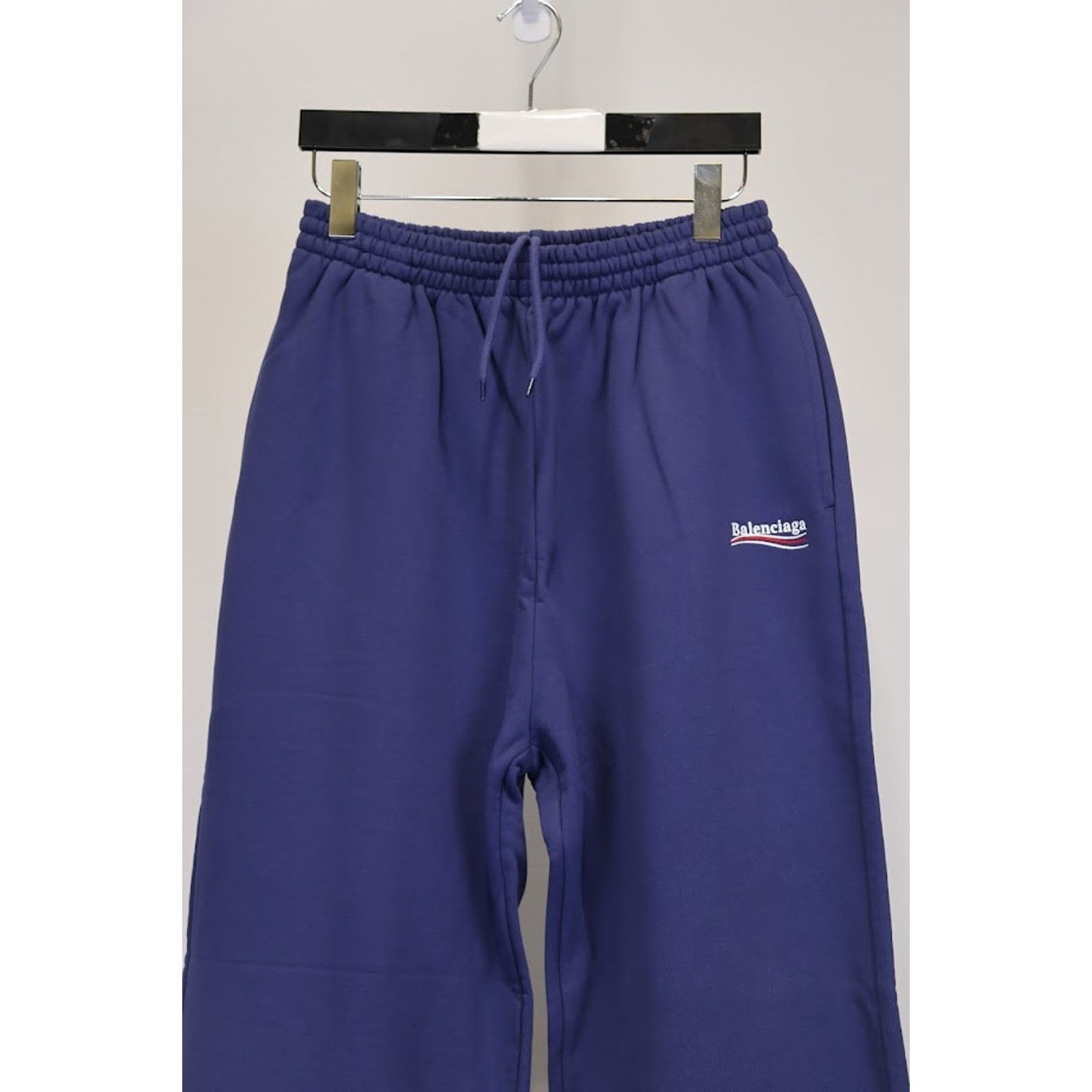 Balenciaga o1rshd1 Campaign Logo Sweatpants / Joggers in Blue Size US 34 / EU 50 - 3 Thumbnail
