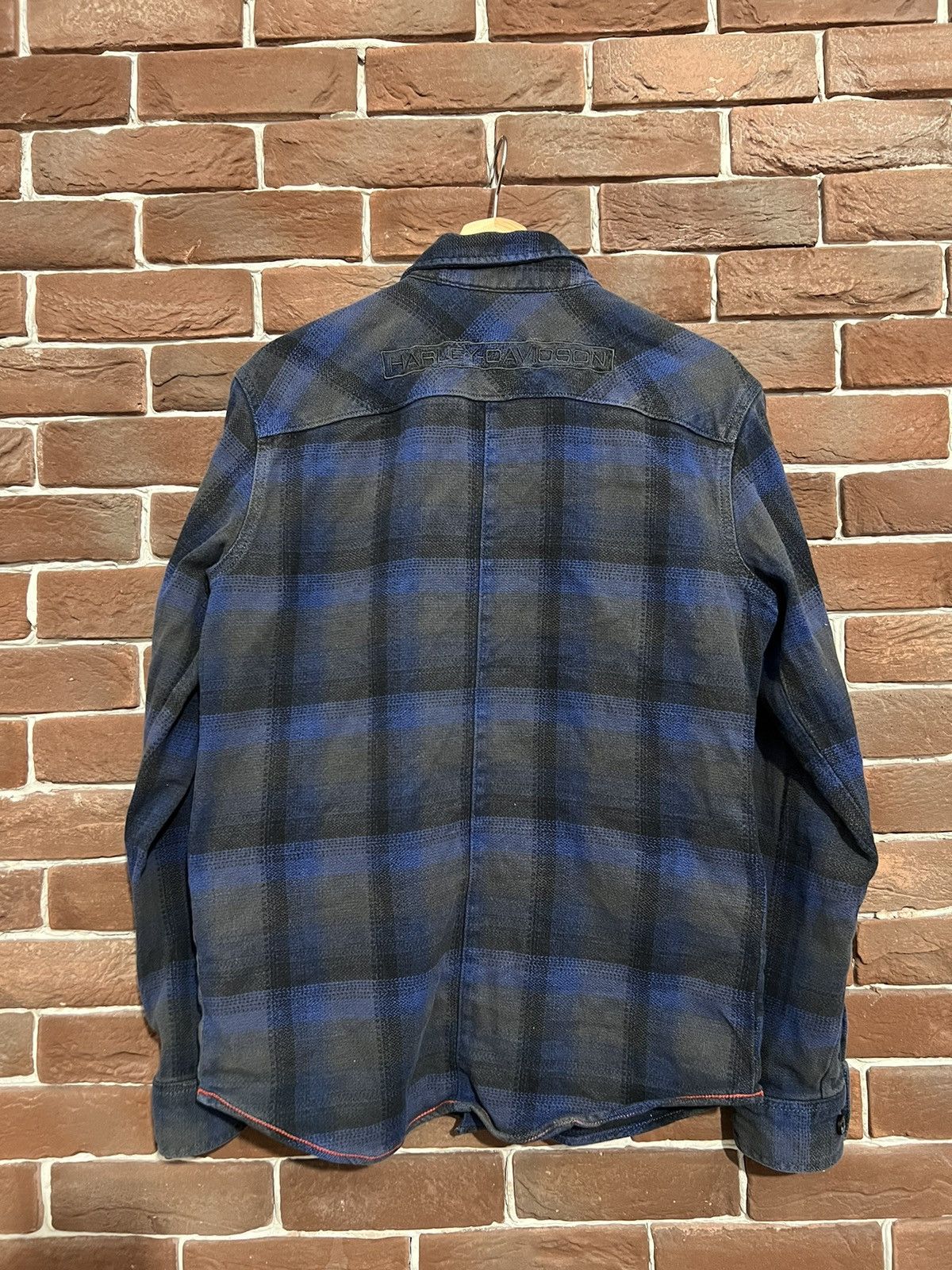 Harley Davidson Vintage Harley Davidson flannel button up shirt motorcycle Size US M / EU 48-50 / 2 - 2 Thumbnail