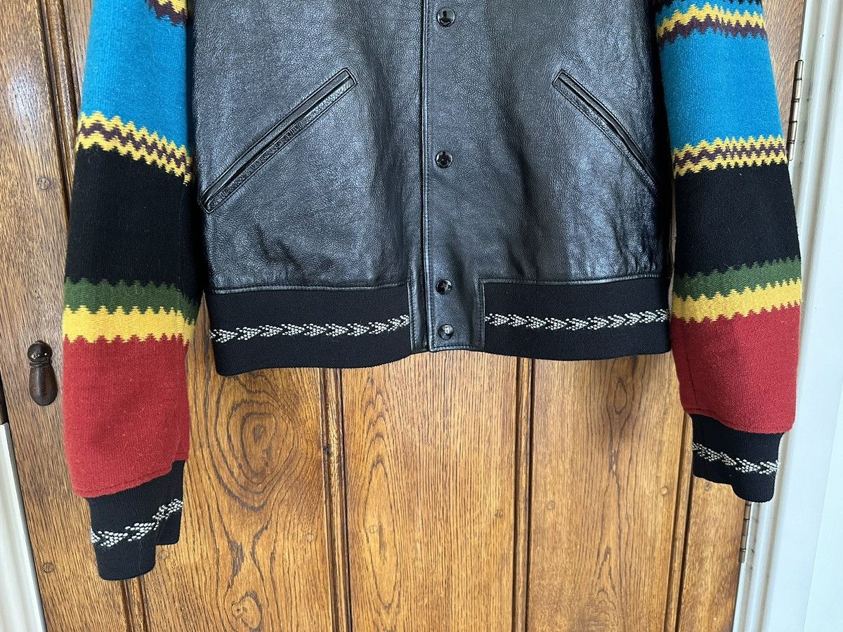 Saint Laurent Paris Saint Laurent leather teddy jacket 50 blue red black Size US M / EU 48-50 / 2 - 12 Thumbnail