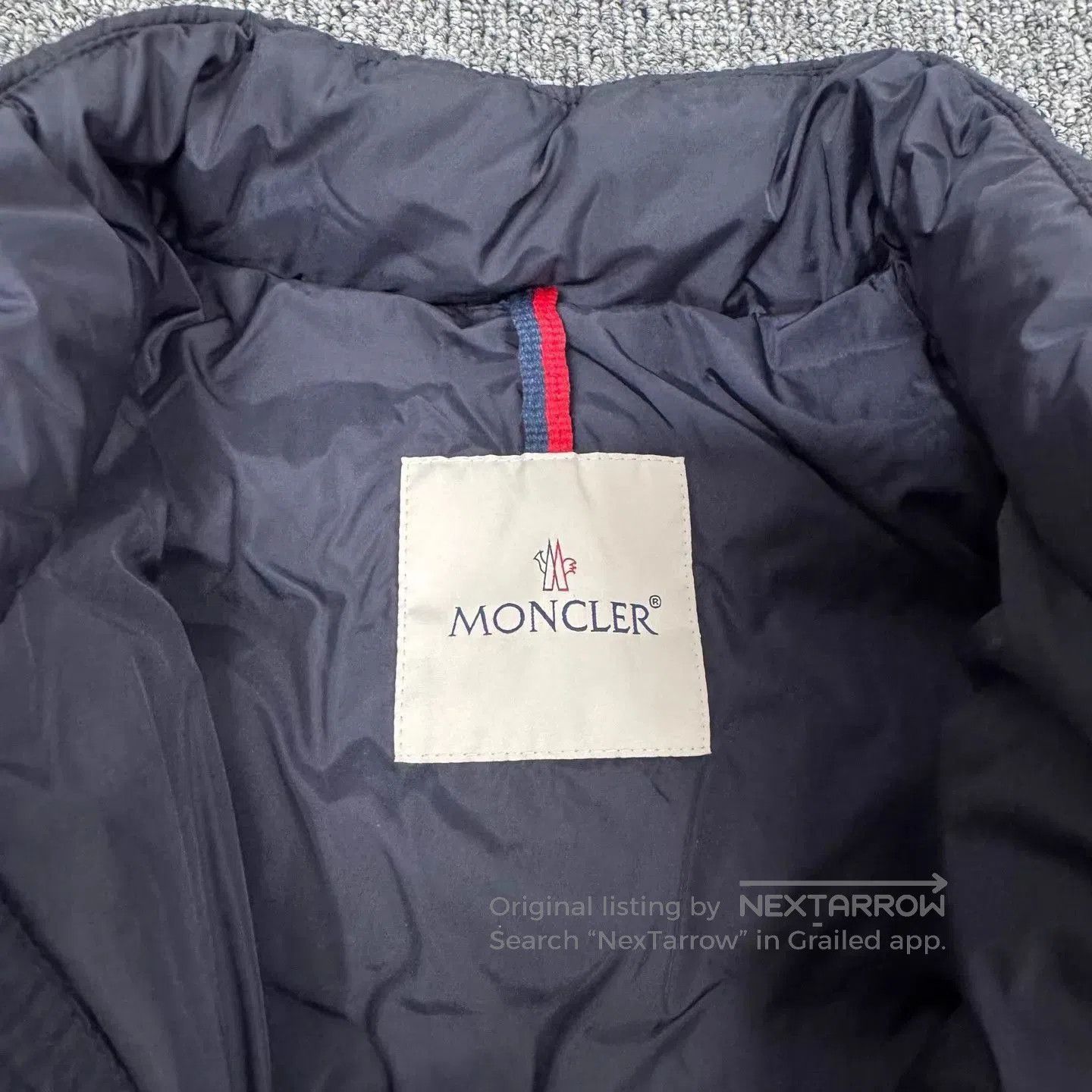 Moncler Blue Puffer Jacket with Front Zip and Chest Panel. Size US M / EU 48-50 / 2 - 6 Thumbnail
