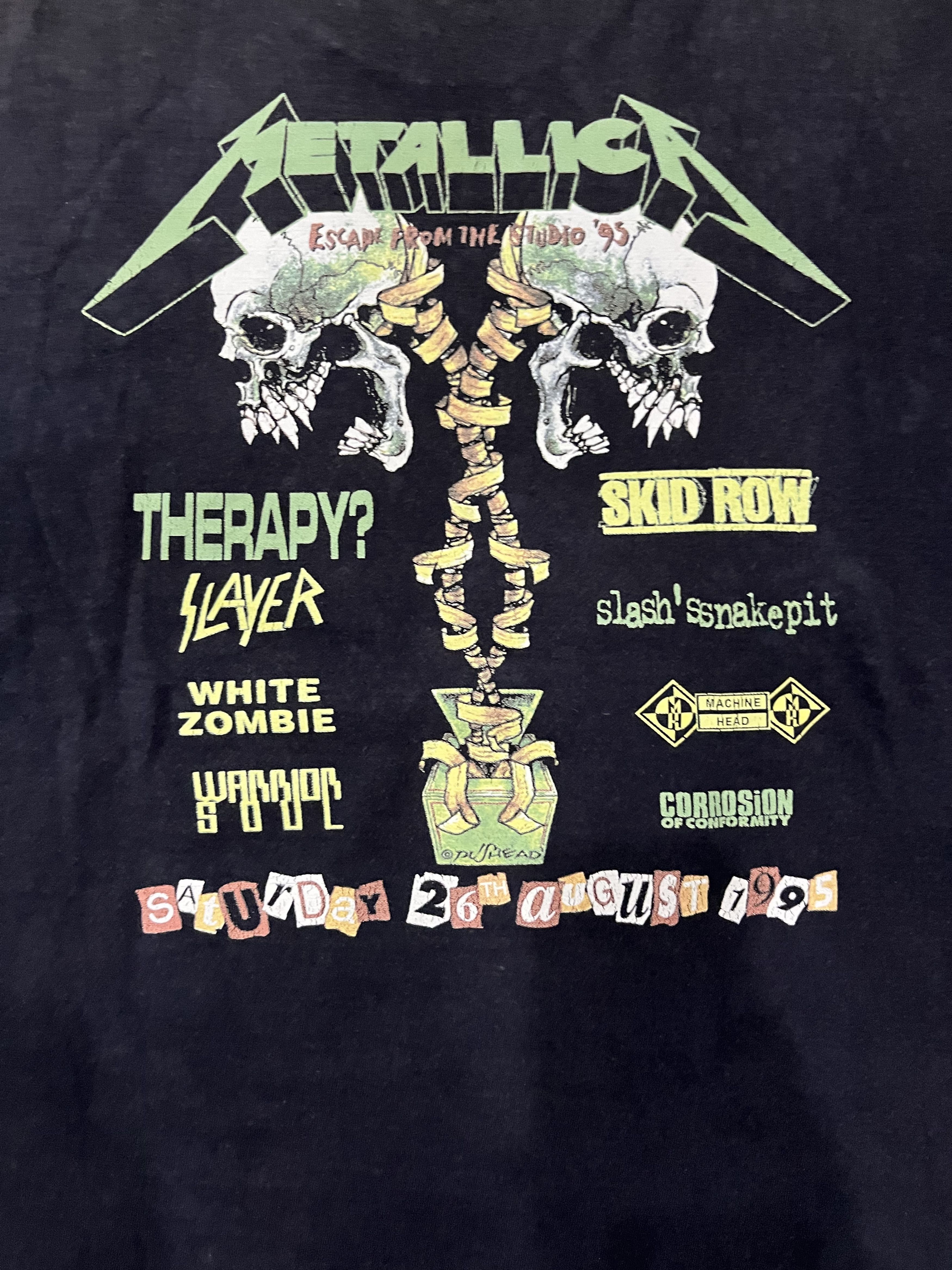 Band Tees Vintage Metallica Donington 1995 Size US L / EU 52-54 / 3 - 4 Thumbnail