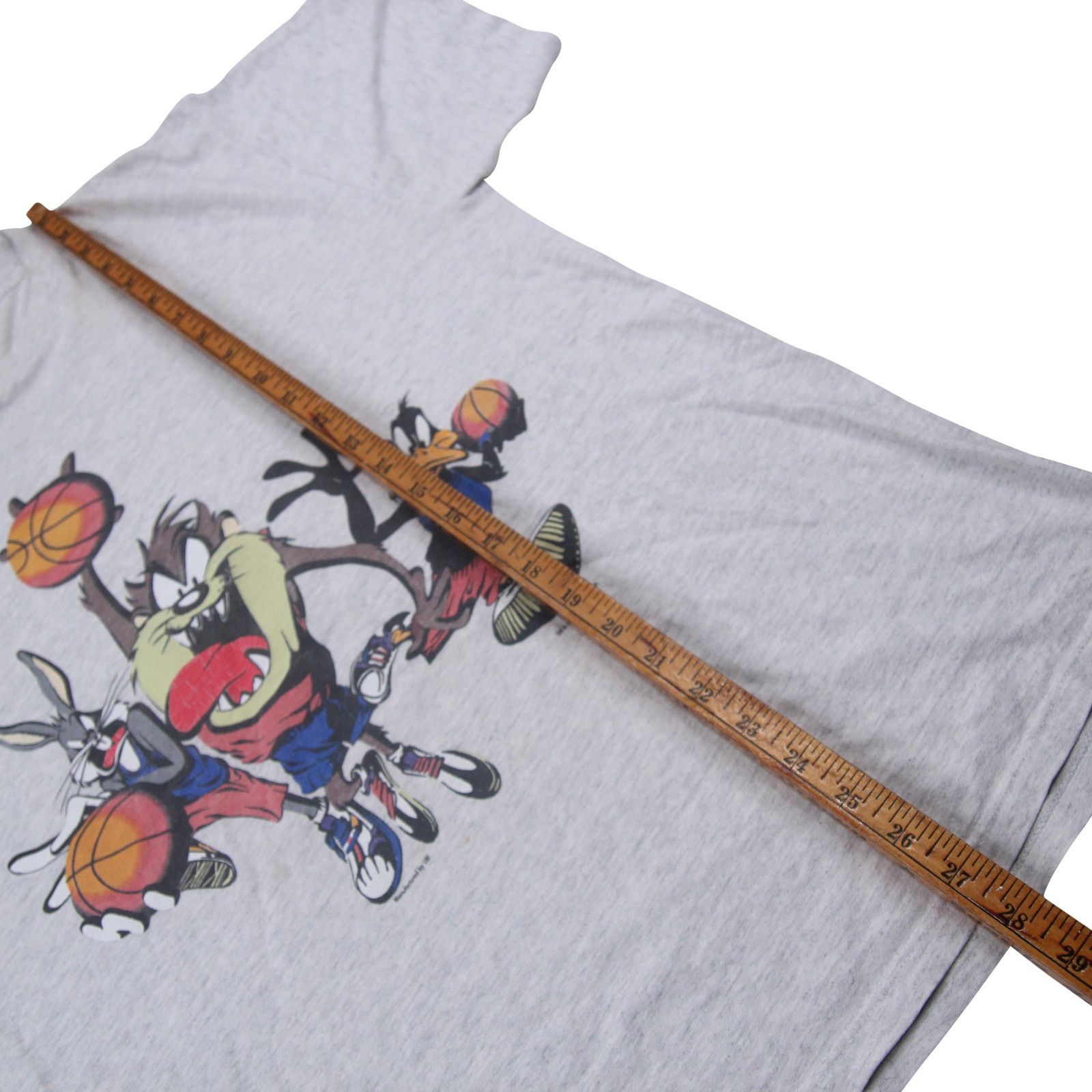 Vintage Vintage 1995 Looney Tunes Basketball Front/Back Graphic T Size US XL / EU 56 / 4 - 7 Thumbnail