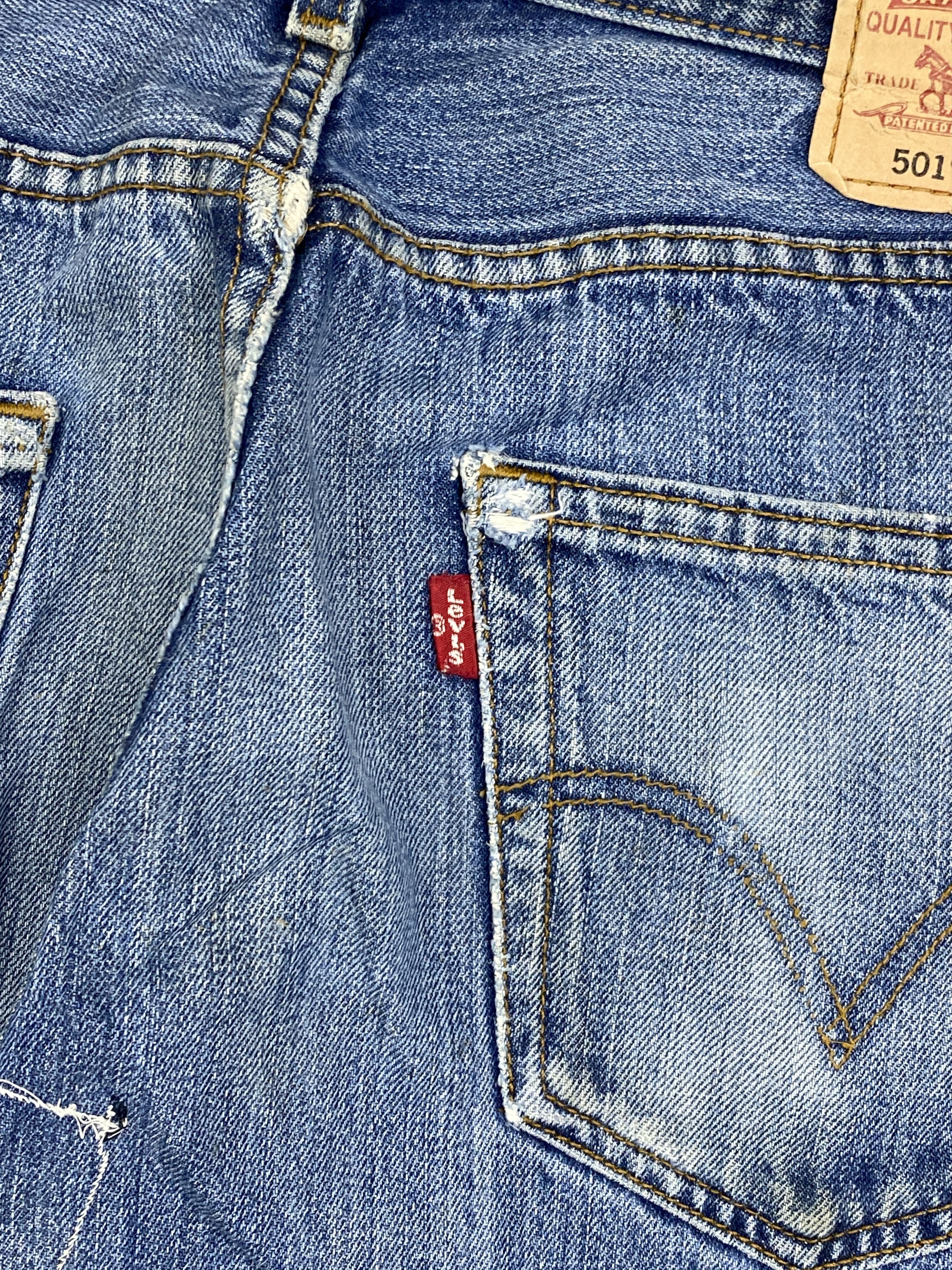 Levi's Vintage Dirty Distressed levis 501 Jeans DP2832 Size US 33 - 6 Thumbnail