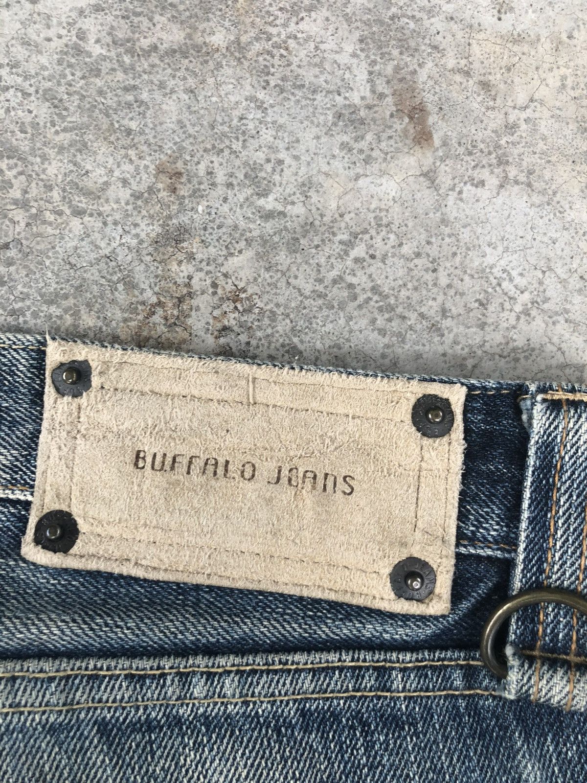 BUFFALO BOBS Buffalo Flared Selvedge Jeans Distressed Denim Size US 31 - 19 Thumbnail