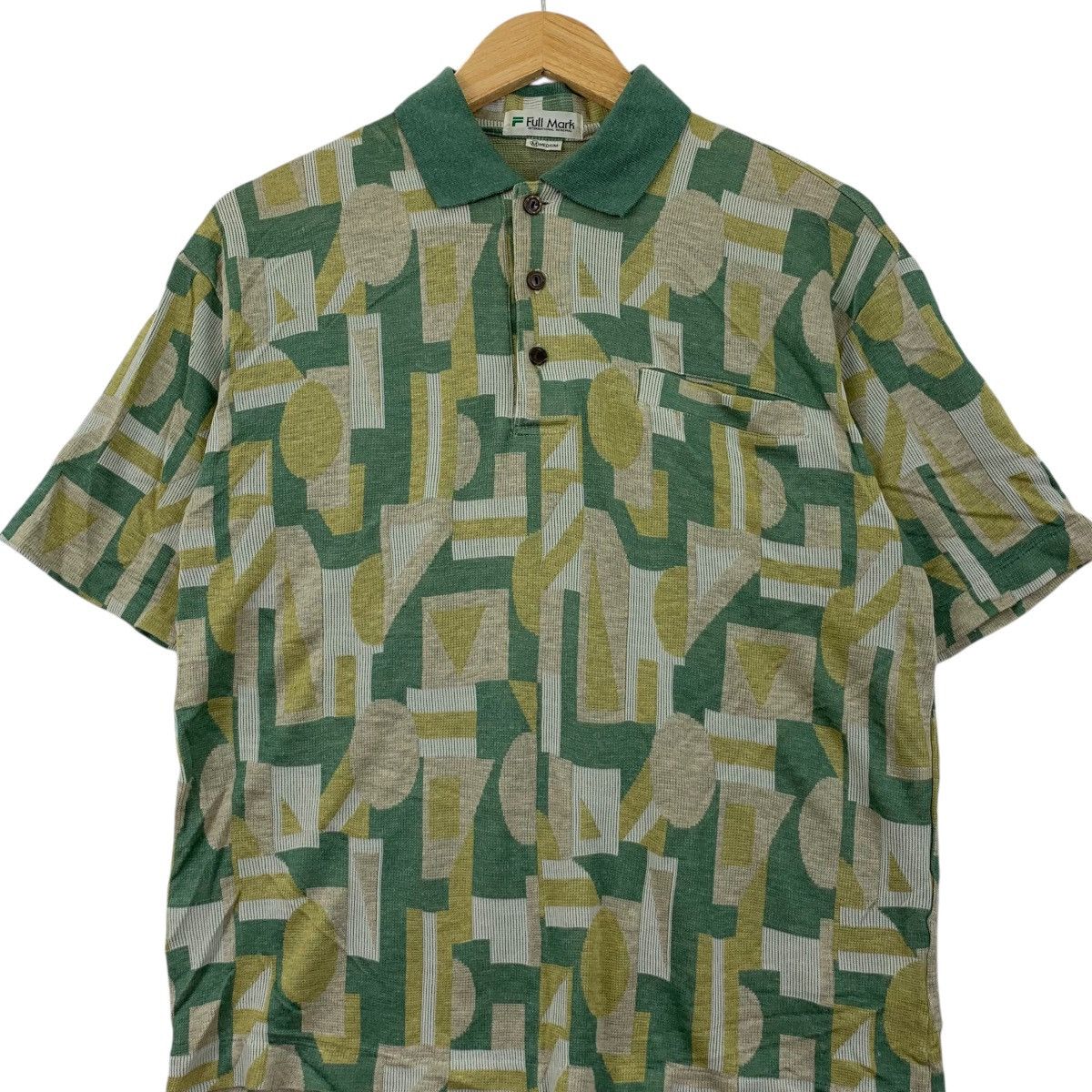 Vintage Vintage JAPAN FULL MARK Pop Art Abstract Pattern Polo Tee Size US M / EU 48-50 / 2 - 3 Thumbnail