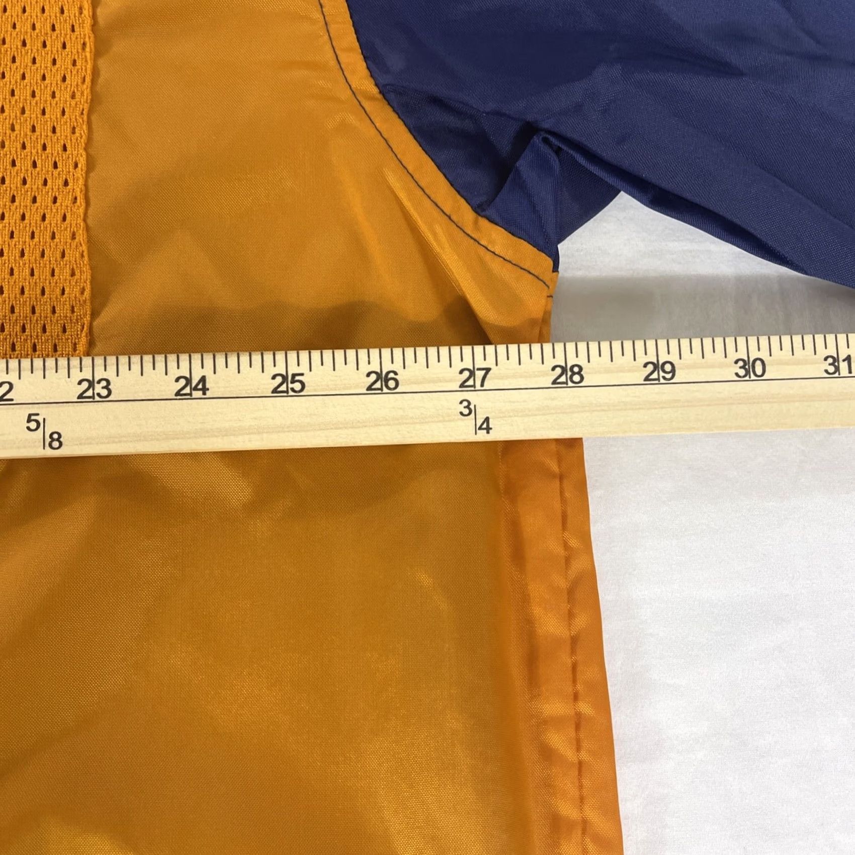 Adidas VINTAGE Adidas Windbreaker Jacket Hoodie 2XL 1/4 Zip Orange Blue 2 Tone Mens Jacket Size US XXL / EU 58 / 5 - 5 Thumbnail
