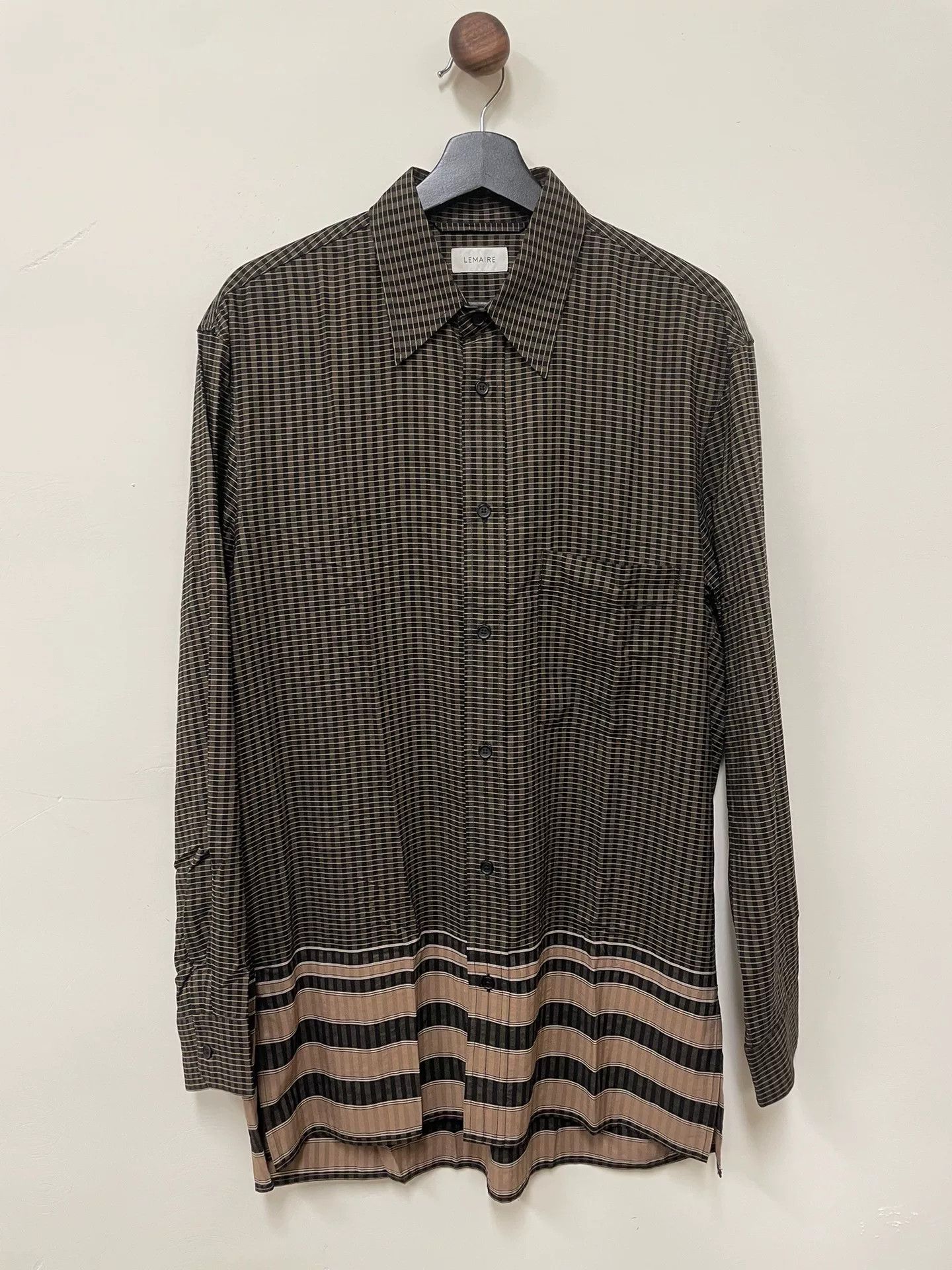 Lemaire Lemaire 19SS Plaid Panel Shirt Size US M / EU 48-50 / 2 - 1 Thumbnail