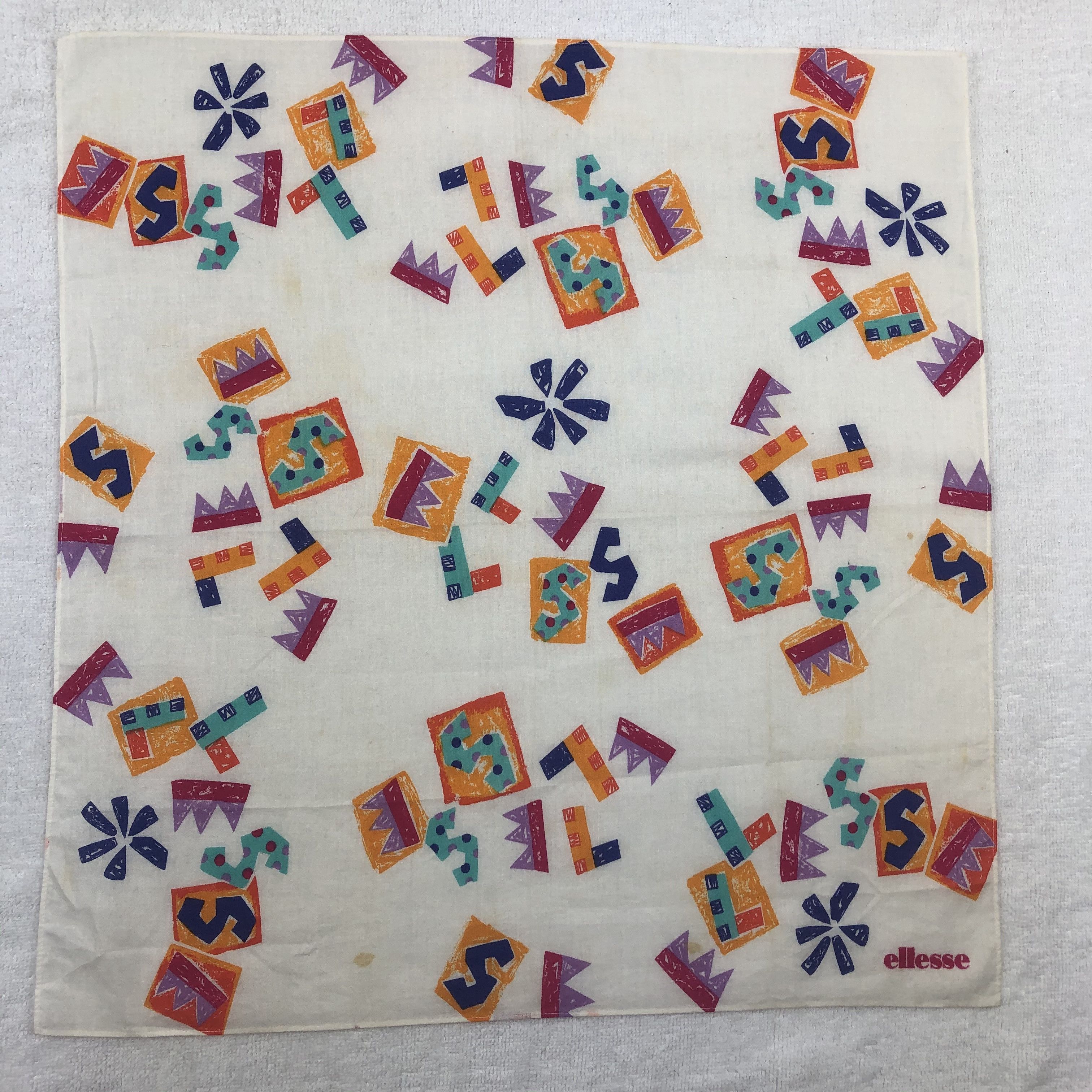Ellesse × Vintage Ellesse Handkerchief / Bandana / Neckerchief Size ONE SIZE - 2 Thumbnail