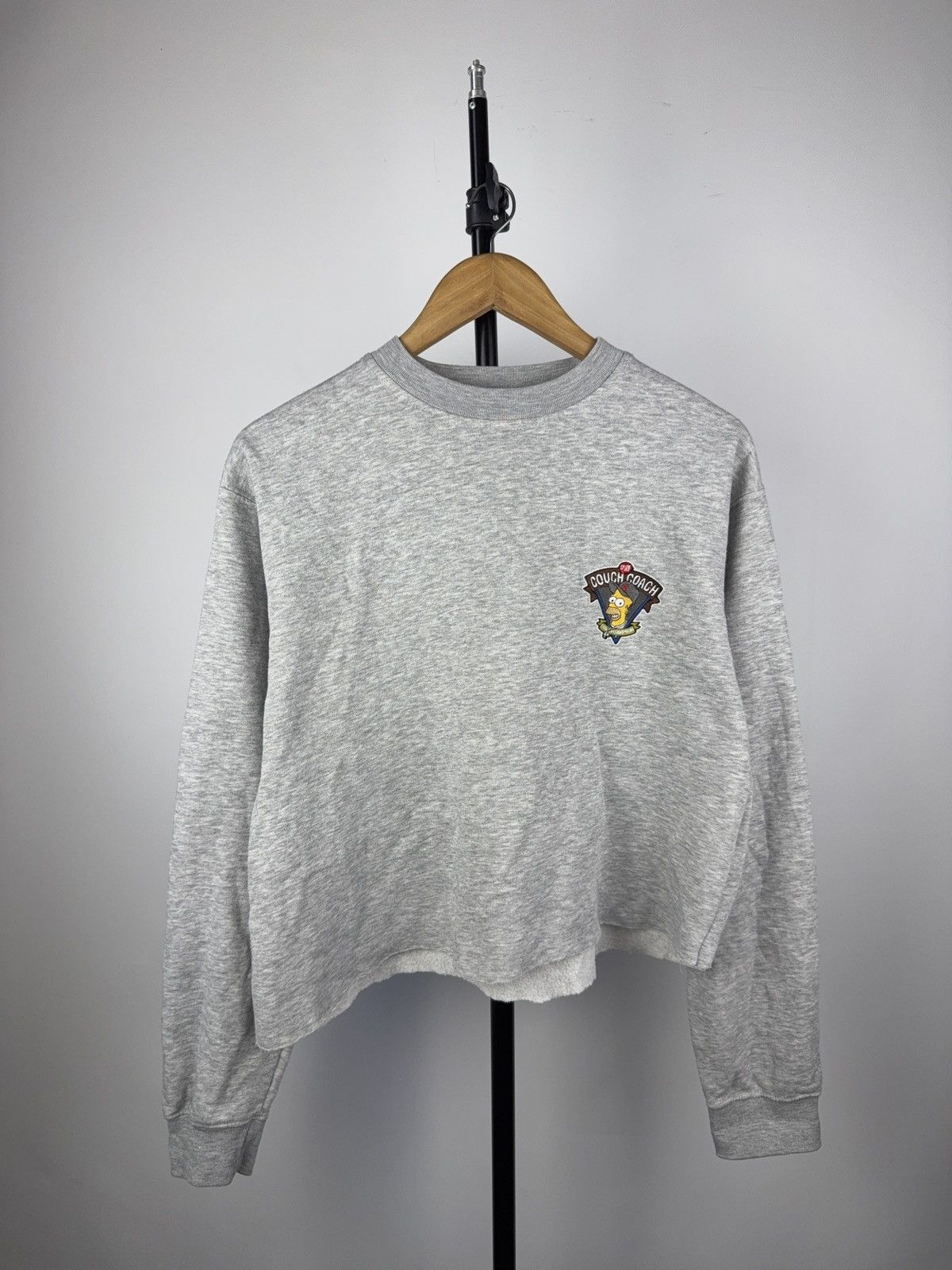 The Simpsons Vintage 1998 The Simpson COACH Logo Crop Sweatshirt Y2K Size ONE SIZE - 1 Thumbnail