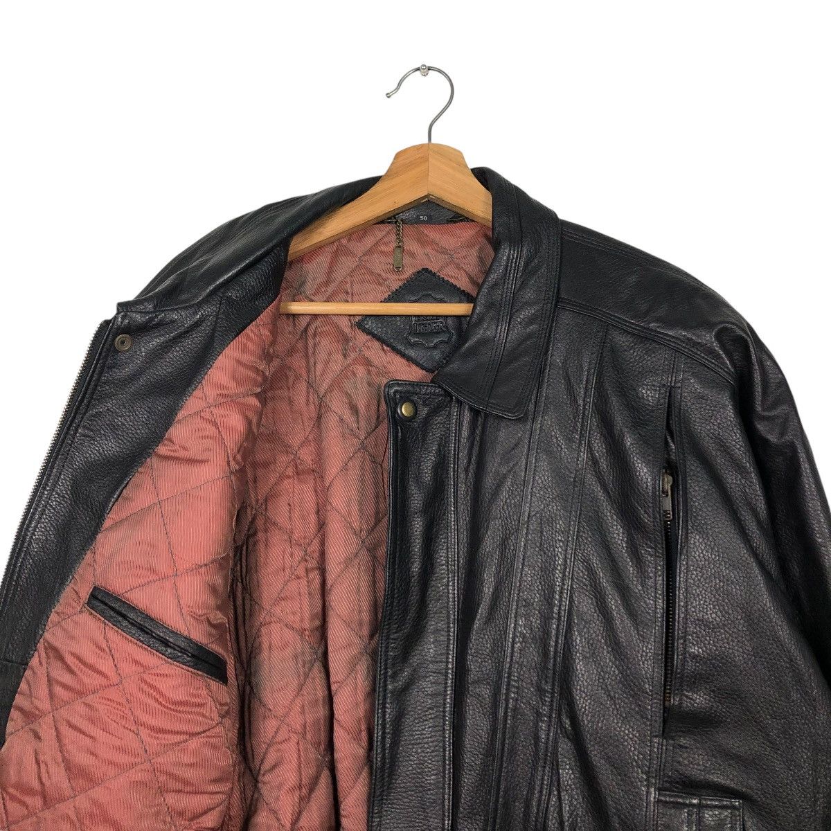 Aero Leathers VINTAGE BIKER GENUINE LEATHER JACKET ECHT LEDER ISSEY MIYAKE Size US M / EU 48-50 / 2 - 14 Thumbnail