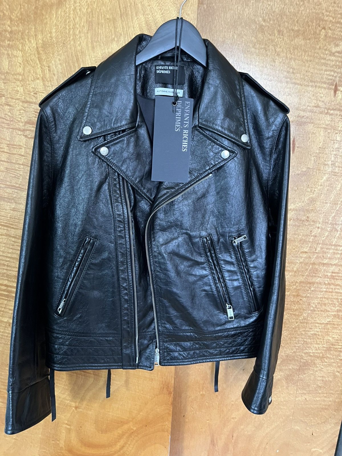 Enfants Riches Deprimes ENFANTS RICHES DÉPRIMÉS Distressed Leather Biker Jacket Size US M / EU 48-50 / 2 - 2 Thumbnail
