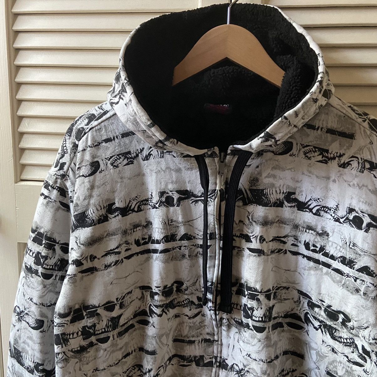 Vintage Vintage Y2K MMA Elite Skull AOP Full Zip Hoodie Sweatshirt Size US XL / EU 56 / 4 - 2 Thumbnail