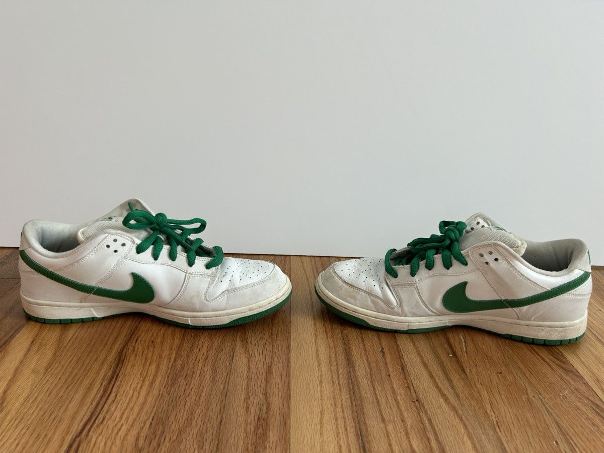 Nike Nike Dunk Low Pro SB White Classic Green 2005 Size 11 Size US 11 / EU 44 - 3 Thumbnail