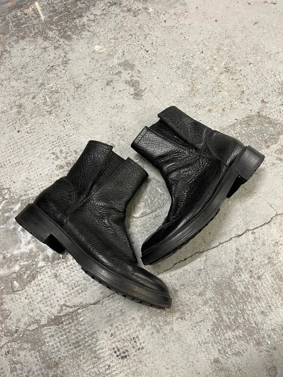 Moschino Moschino Black Leather Boots Size US 7 / EU 40 - 6 Thumbnail