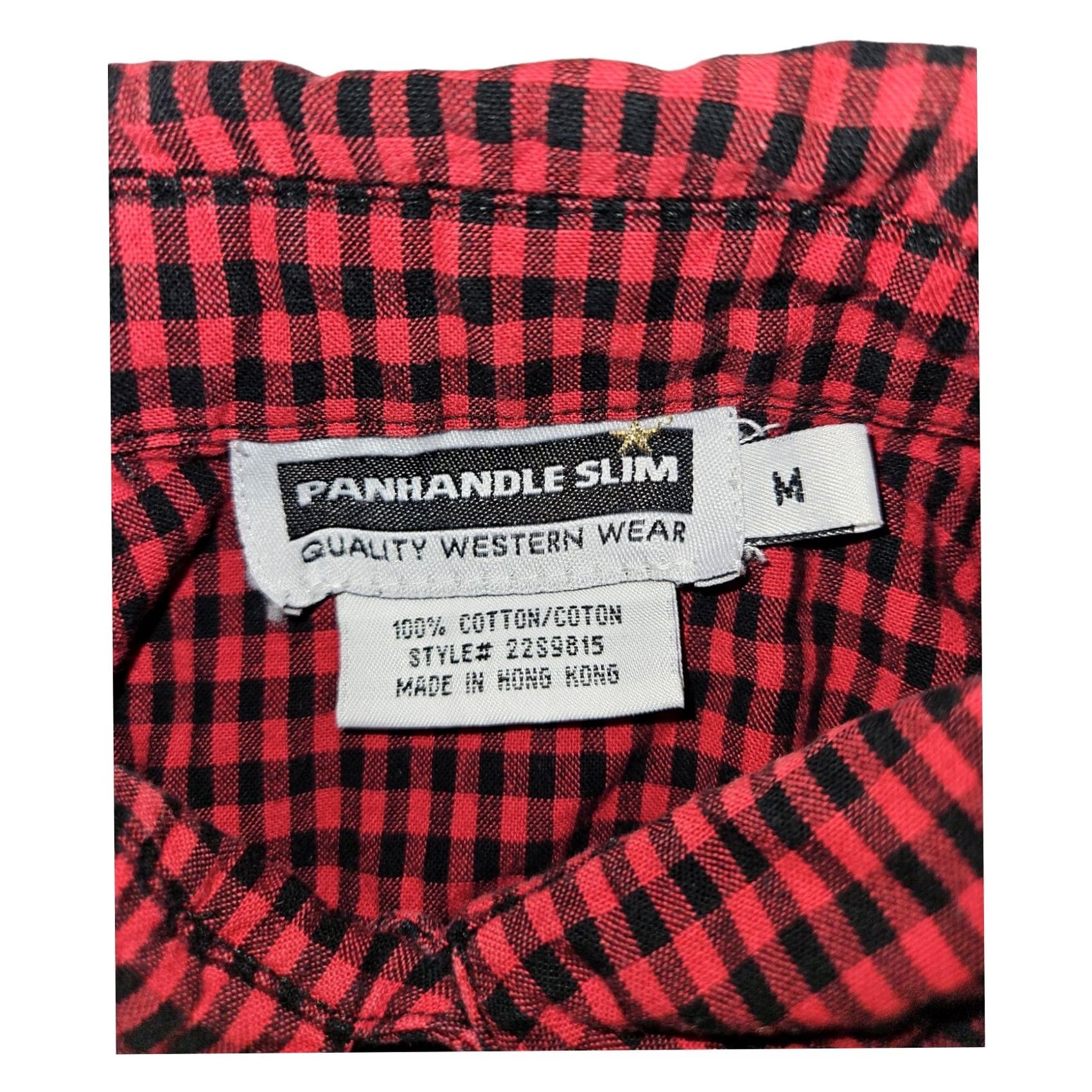 Vintage VINTAGE Panhandle Slim Western Shirt Juniors Medium Diamond Pearl Snap Sawtooth Pockets Size M / US 6-8 / IT 42-44 - 2 Thumbnail