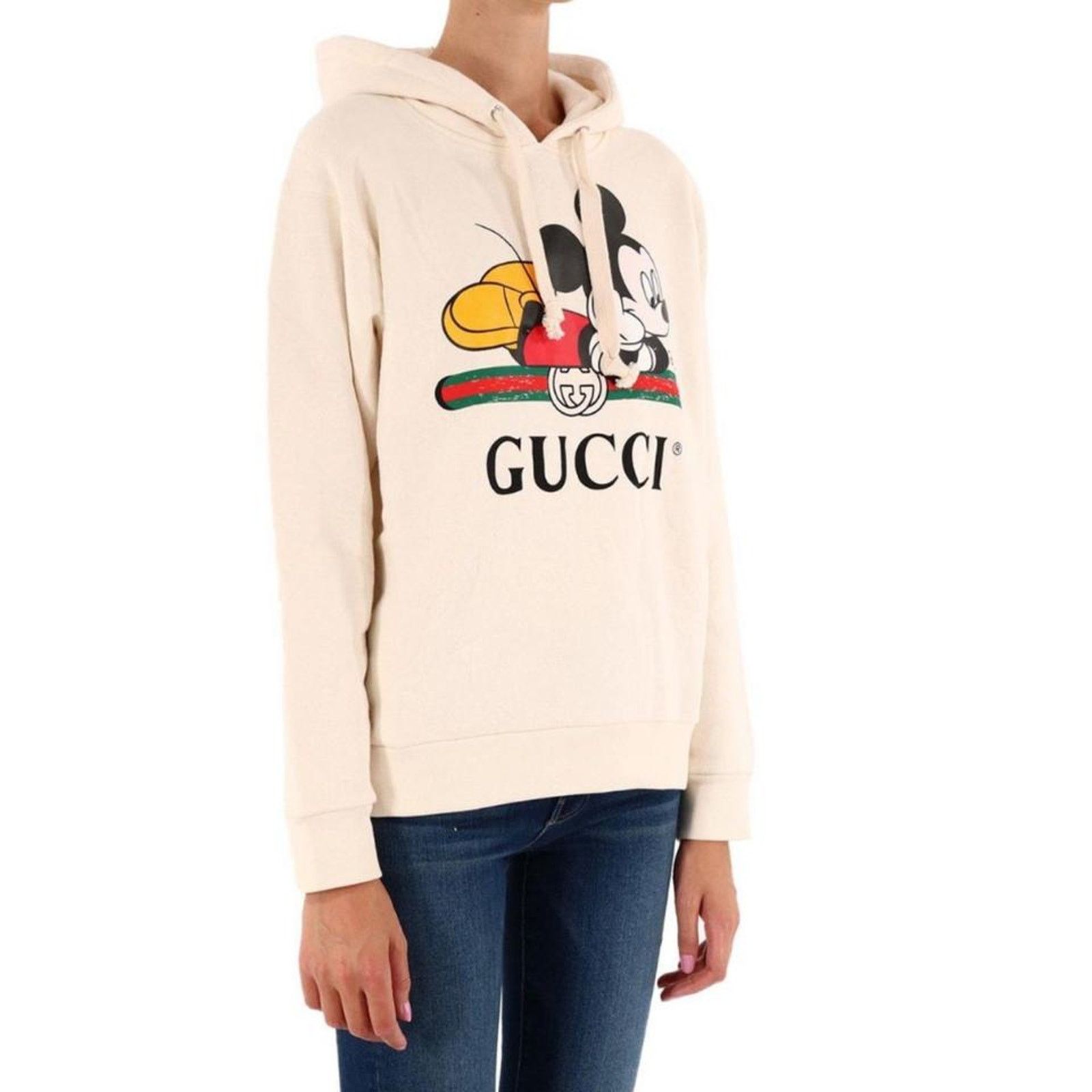 Gucci GUCCI x Disney Mickey logo printed hoodie sweatshirt top Size XS / US 0-2 / IT 36-38 - 6 Thumbnail