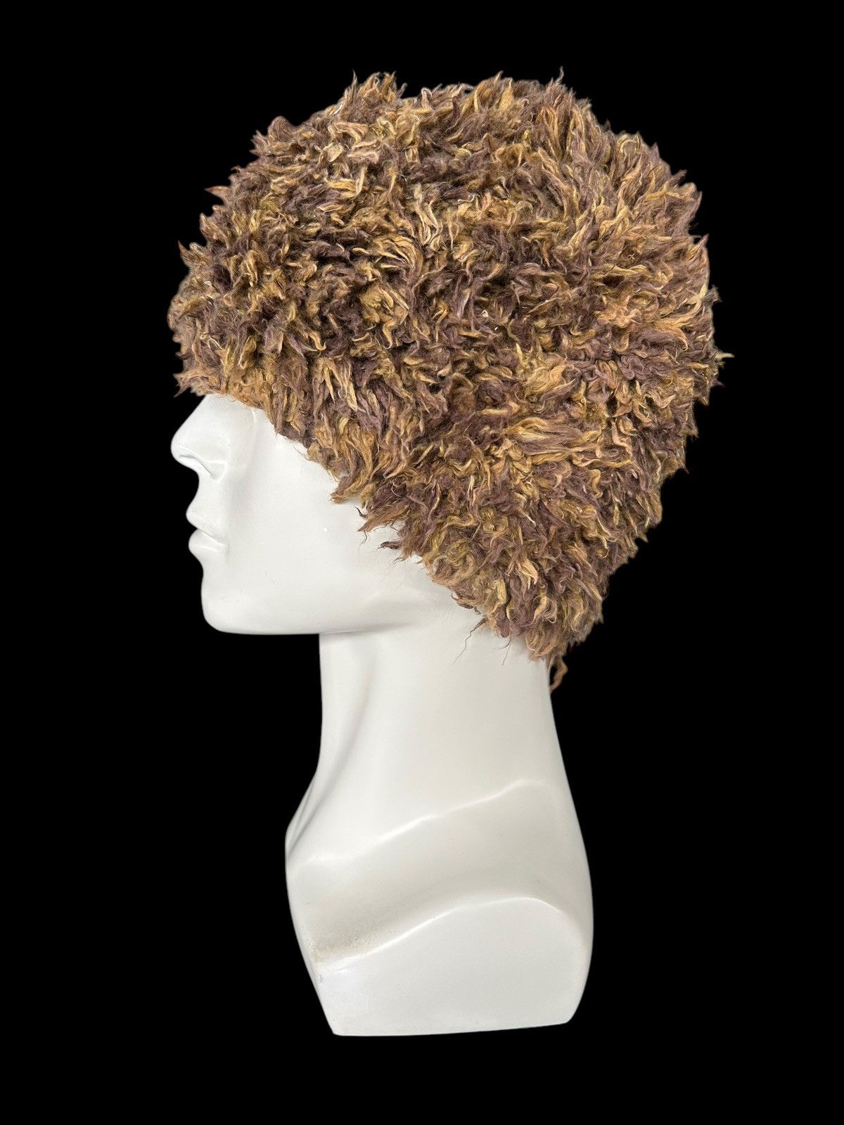 Japanese Brand × Kapital × Vintage Japanese Mohawk Fur Big Beanie Hats Size ONE SIZE - 2 Thumbnail