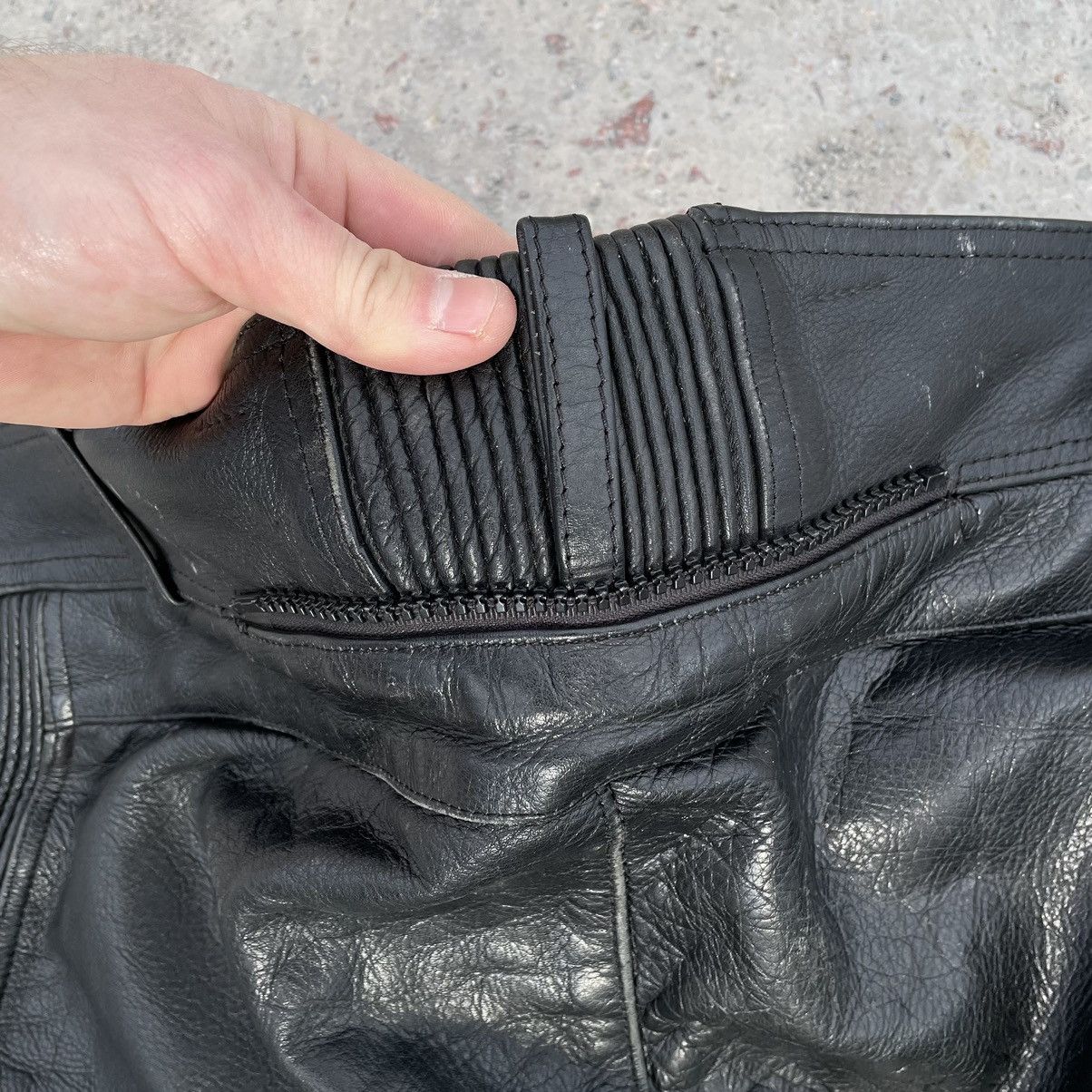 Vintage Vintage Moto Leather Pants 38 Size 90s Y2K USA Japanese Hype Size US 38 / EU 54 - 9 Thumbnail