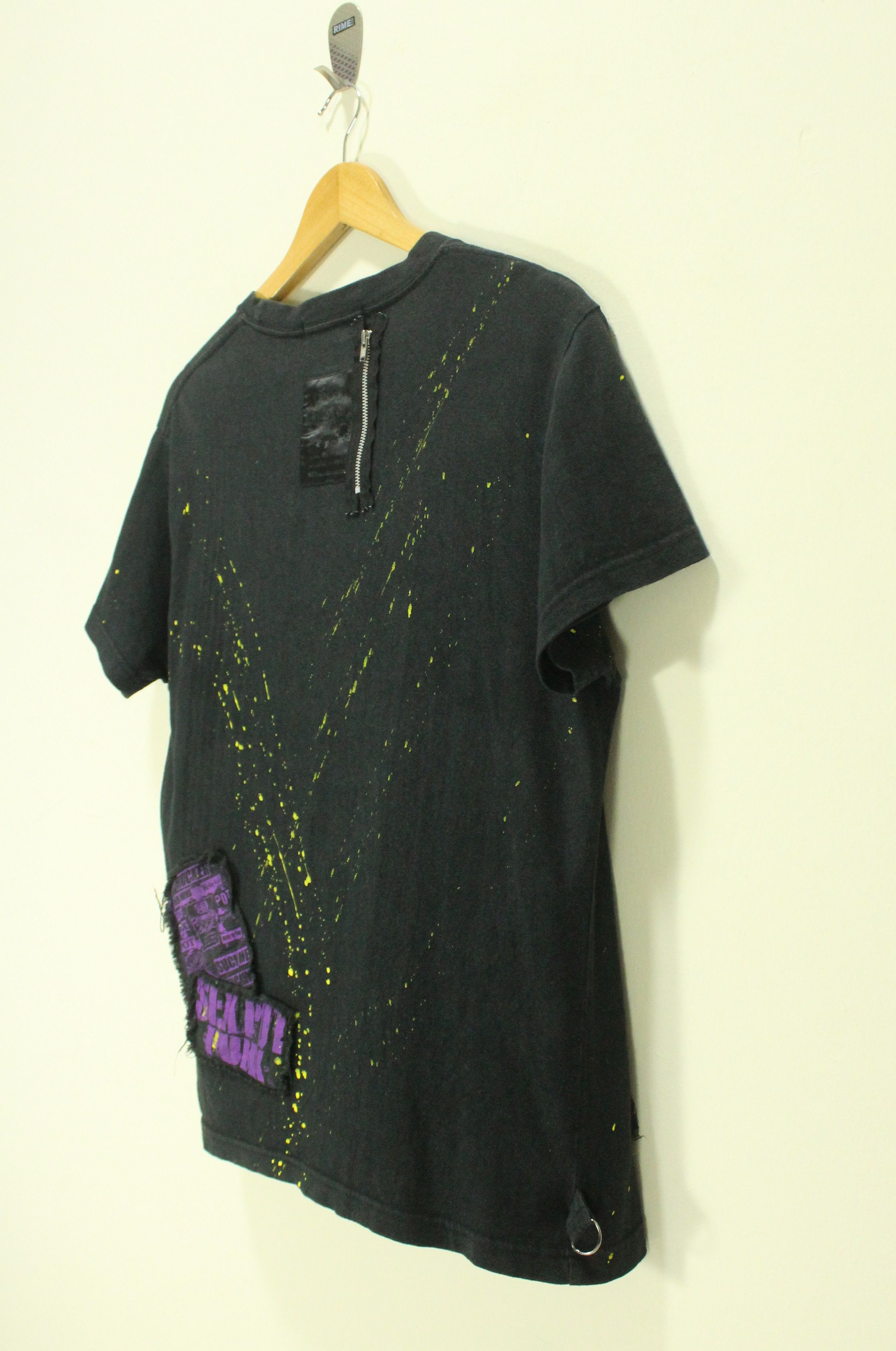 If Six Was Nine × Le Grande Bleu (L.G.B.) × Tornado Mart SEX POT REVENGE T Shirt Punk Style Patches Zipper Size US M / EU 48-50 / 2 - 8 Thumbnail