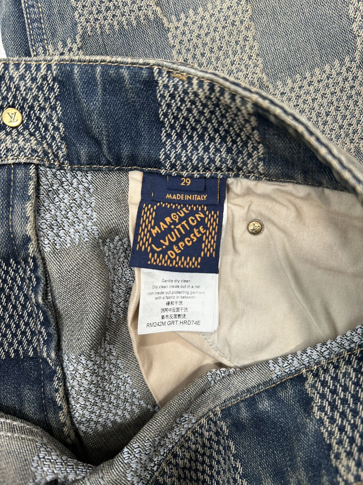 Louis Vuitton Louis Vuitton Damier Flared Jeans Size US 42 / EU 58 - 2 Thumbnail