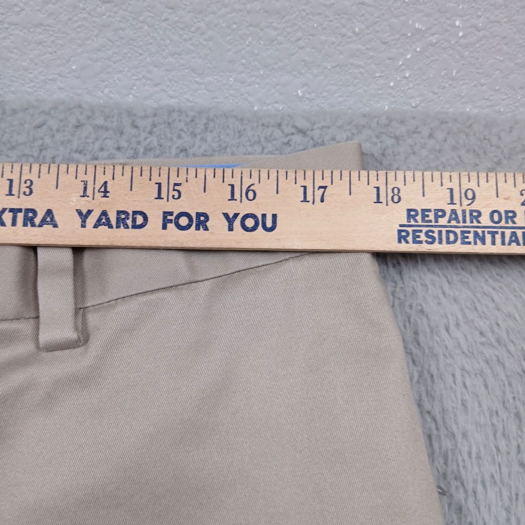 Brooks Brothers Brooks Brothers Clark Fit Stretch Chino Pants Men 36x34 Khaki Beige Flat Front 5-Pocket Business Casual Size US 36 / EU 52 - 6 Thumbnail