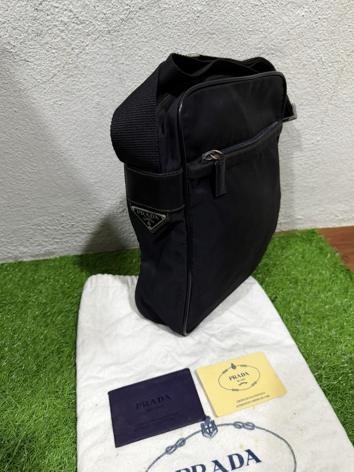 Prada Authentic Prada Tessuto Saffiano shoulder bag Size ONE SIZE - 1 Thumbnail