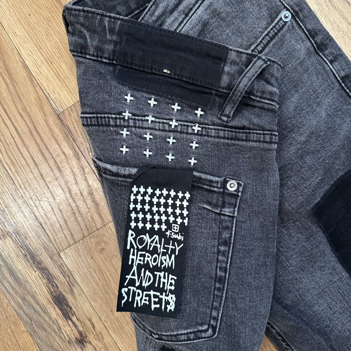 Ksubi Ksubi Patched Black Grey Denim Jeans Size 31 Size US 31 - 4 Thumbnail