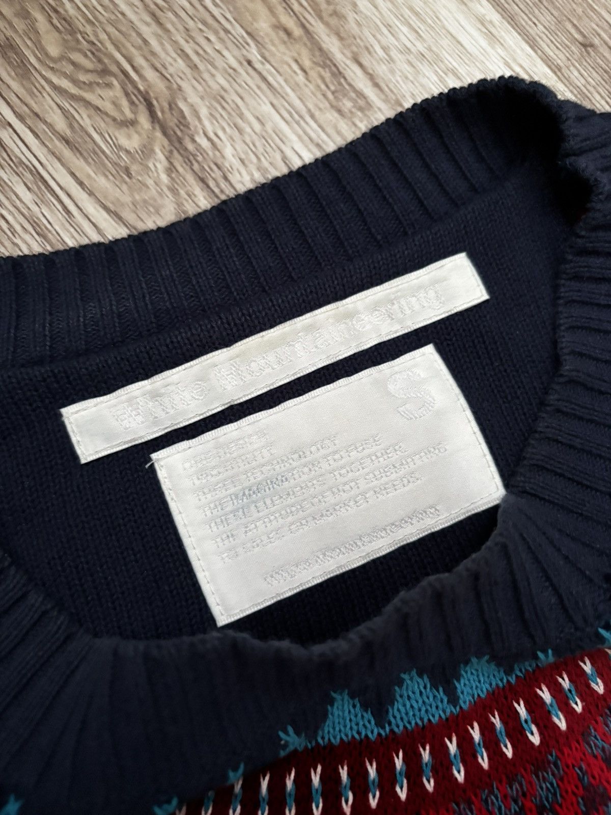 White Mountaineering White Mountaineering Summer Knit Navy Size S Japan Size US S / EU 44-46 / 1 - 2 Thumbnail