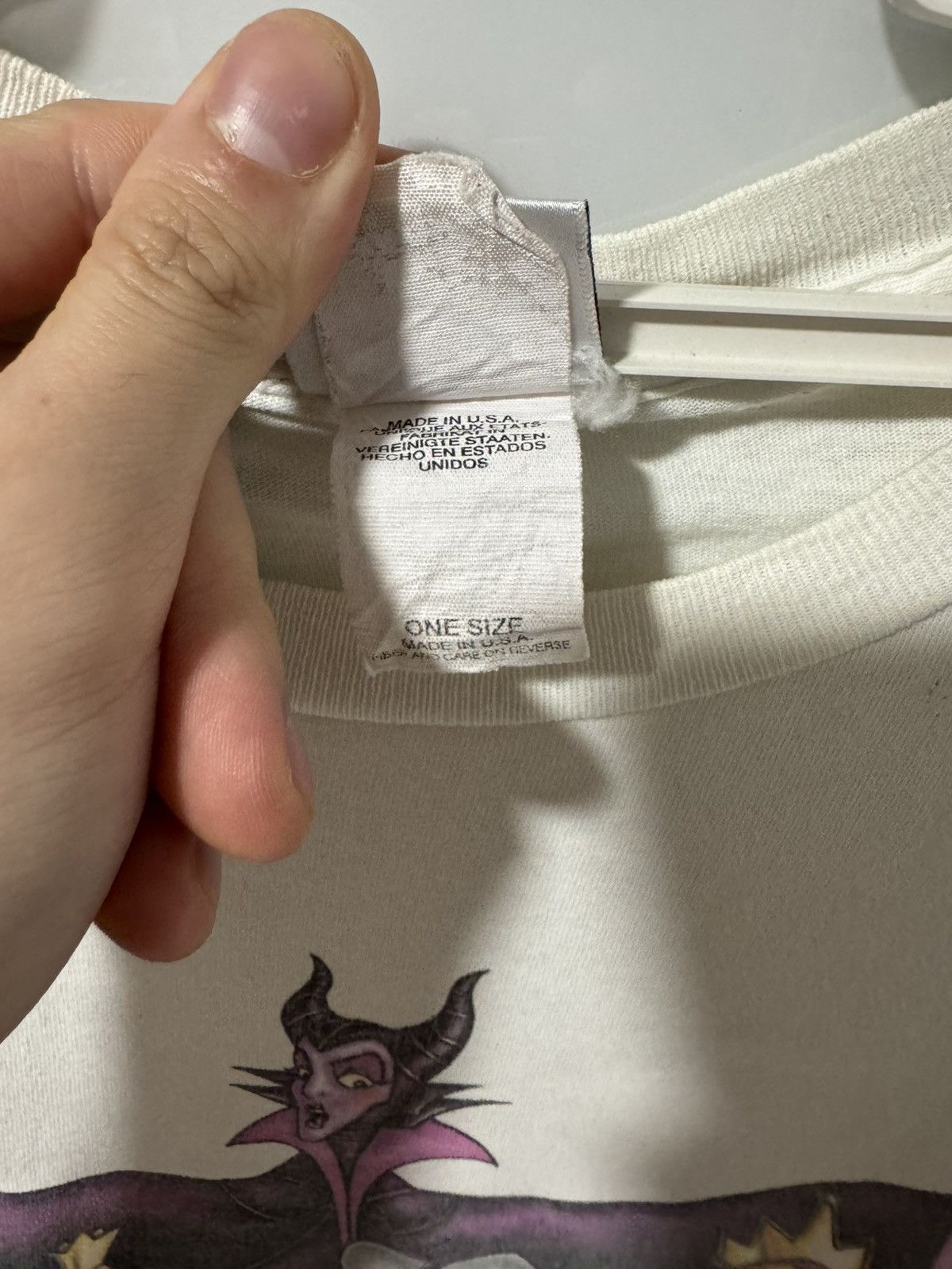 Disney RARE Vintage Disney Villains OSFA Overprint Tshirt Size US XL / EU 56 / 4 - 6 Thumbnail