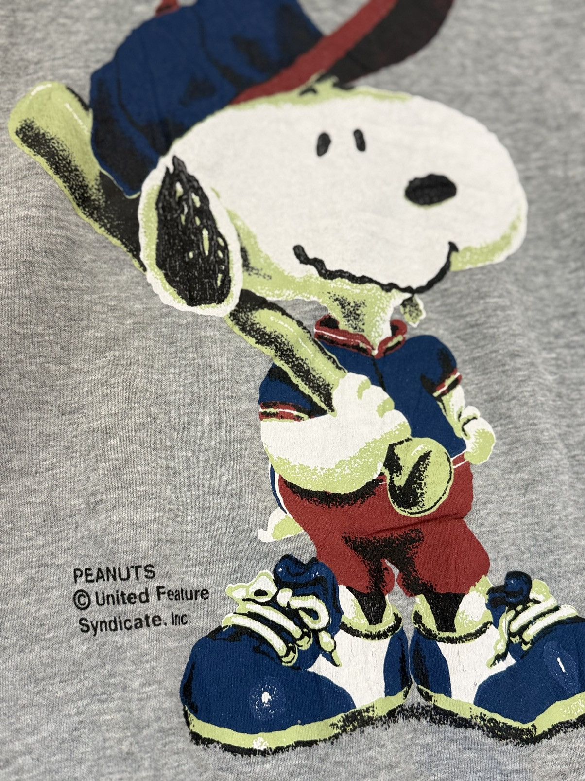 Peanuts 🔥 Vintage Snoopy Peanuts Baseball Sweatshirt in Grey Size US S / EU 44-46 / 1 - 5 Thumbnail