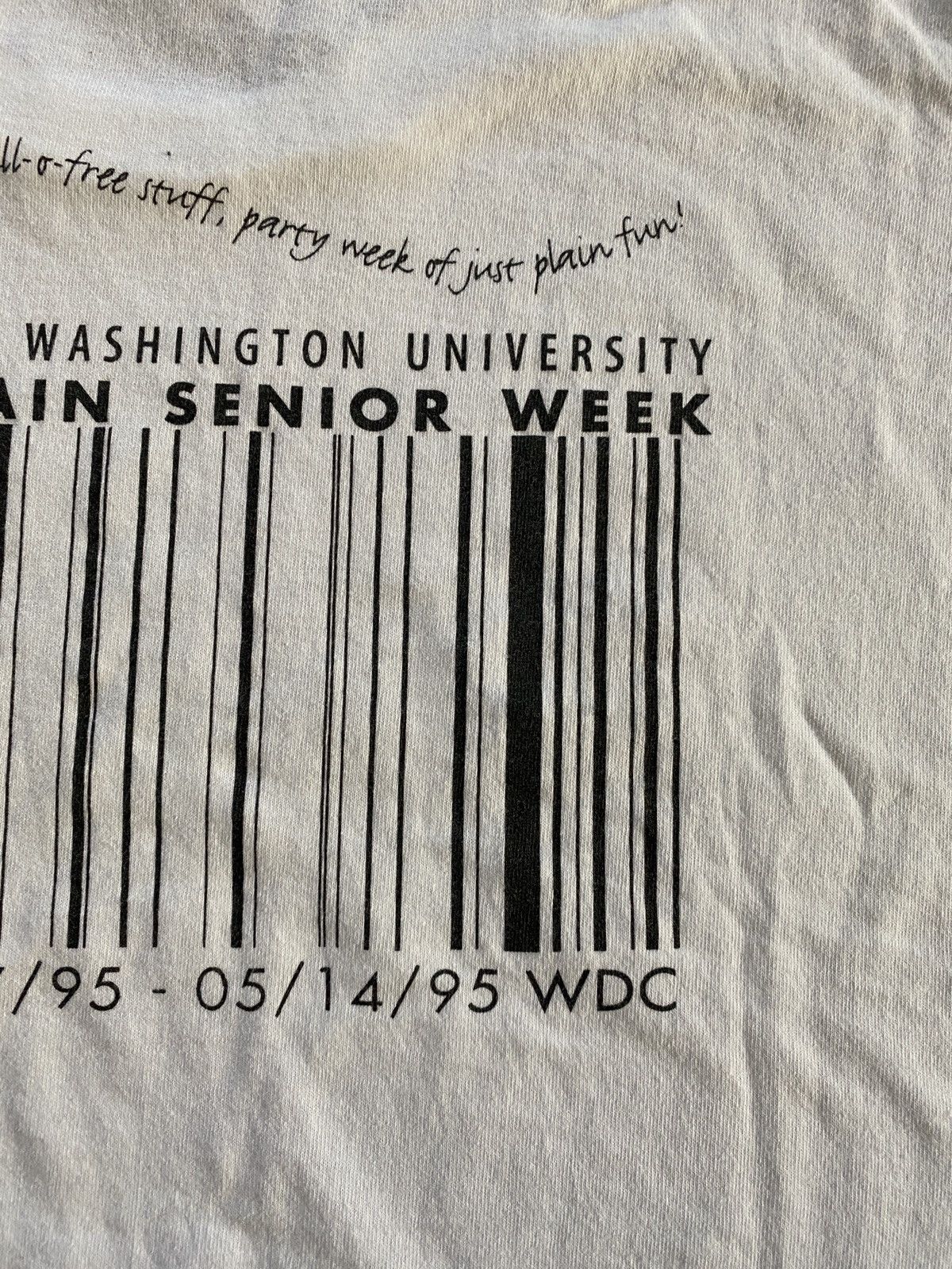 Delta Vintage 1995 GW University Senior Week Single Stitch Tee 90s Size US XL / EU 56 / 4 - 6 Thumbnail