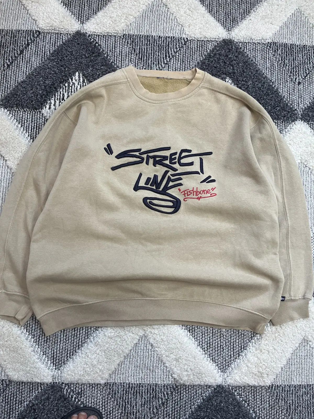 Vintage FISHBONE VINTAGE STREET LINE SWEATSHIRT Size US L / EU 52-54 / 3 - 1 Thumbnail