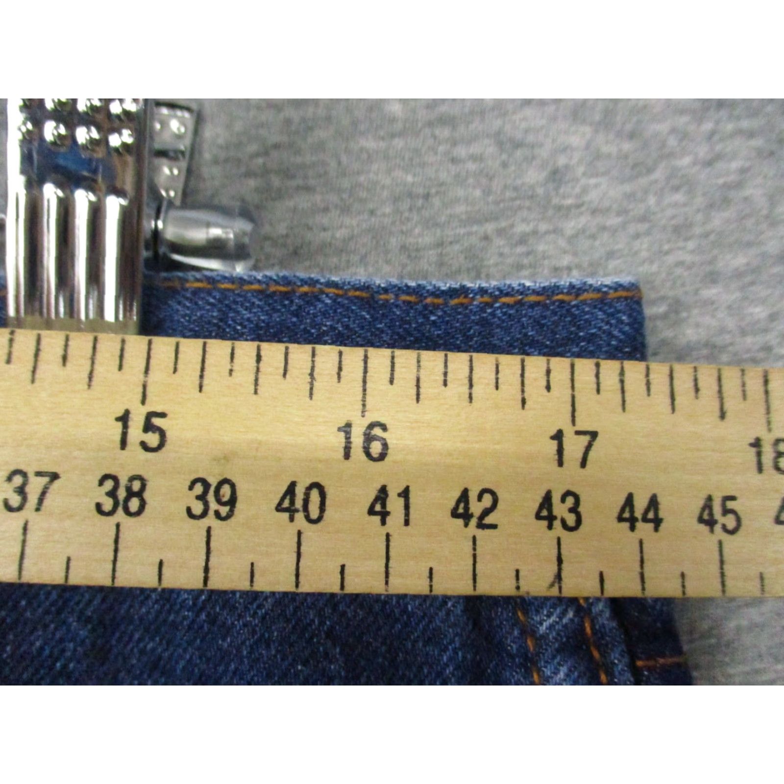 Denime Liberty Carpenter Jeans 37x30 Mens Denim Distressed Hammer Loop Work Outdoor Jeans (Carpenter) Bootcut Regular Comfort Logo Blue 90s? Size US 37 - 5 Thumbnail