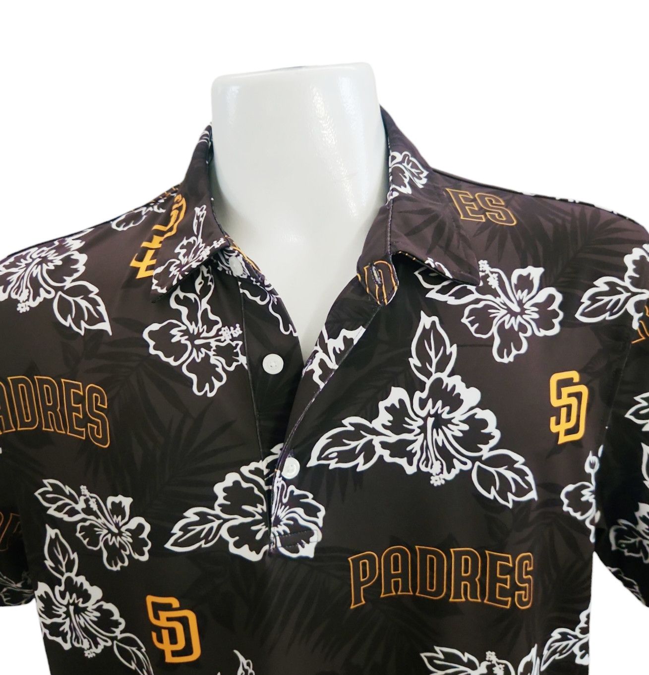 Reyn Spooner Reyn Spooner Men's Brown AOP San Diego Padres Polo Medium Size US M / EU 48-50 / 2 - 4 Thumbnail