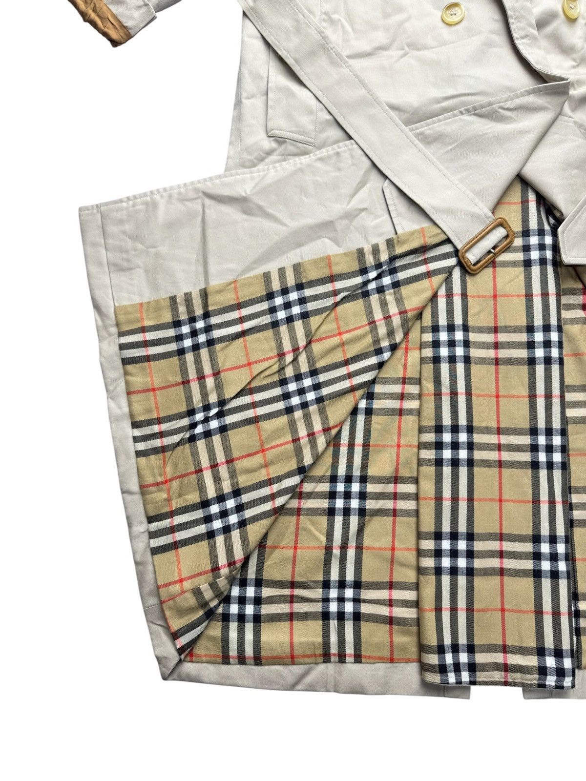 Burberry Burberry Waterloo Long Beige Vintage Trench Coat #2023 Size S / US 4 / IT 40 - 4 Thumbnail