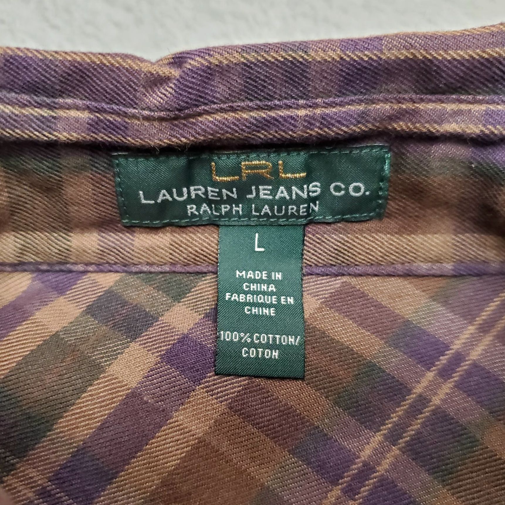 Ralph Lauren Lauren Ralph Lauren Shirt Womens Large Plaid Flannel Cabincore Top Size L / US 10 / IT 46 - 5 Thumbnail
